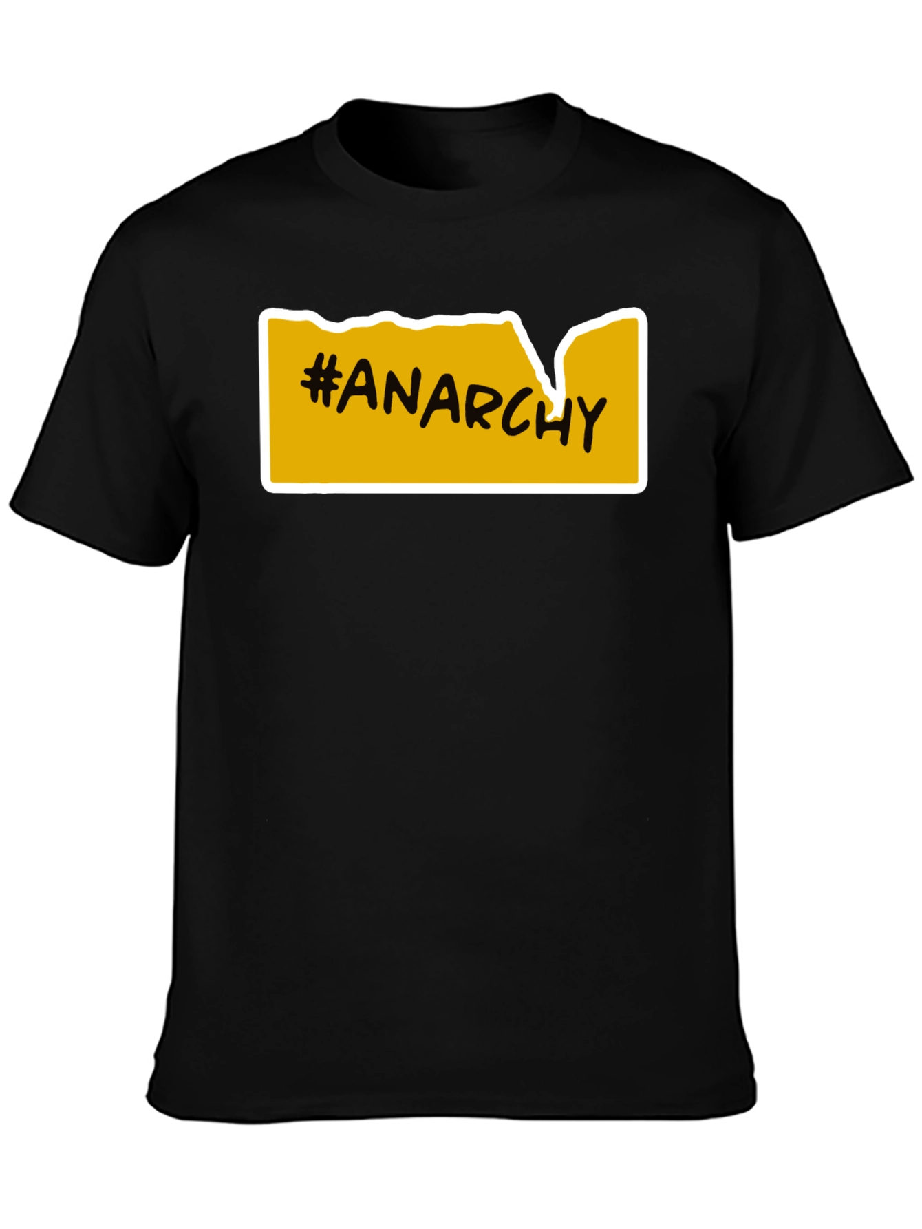 Anarchy T-Shirt - Bold Yellow Graphic