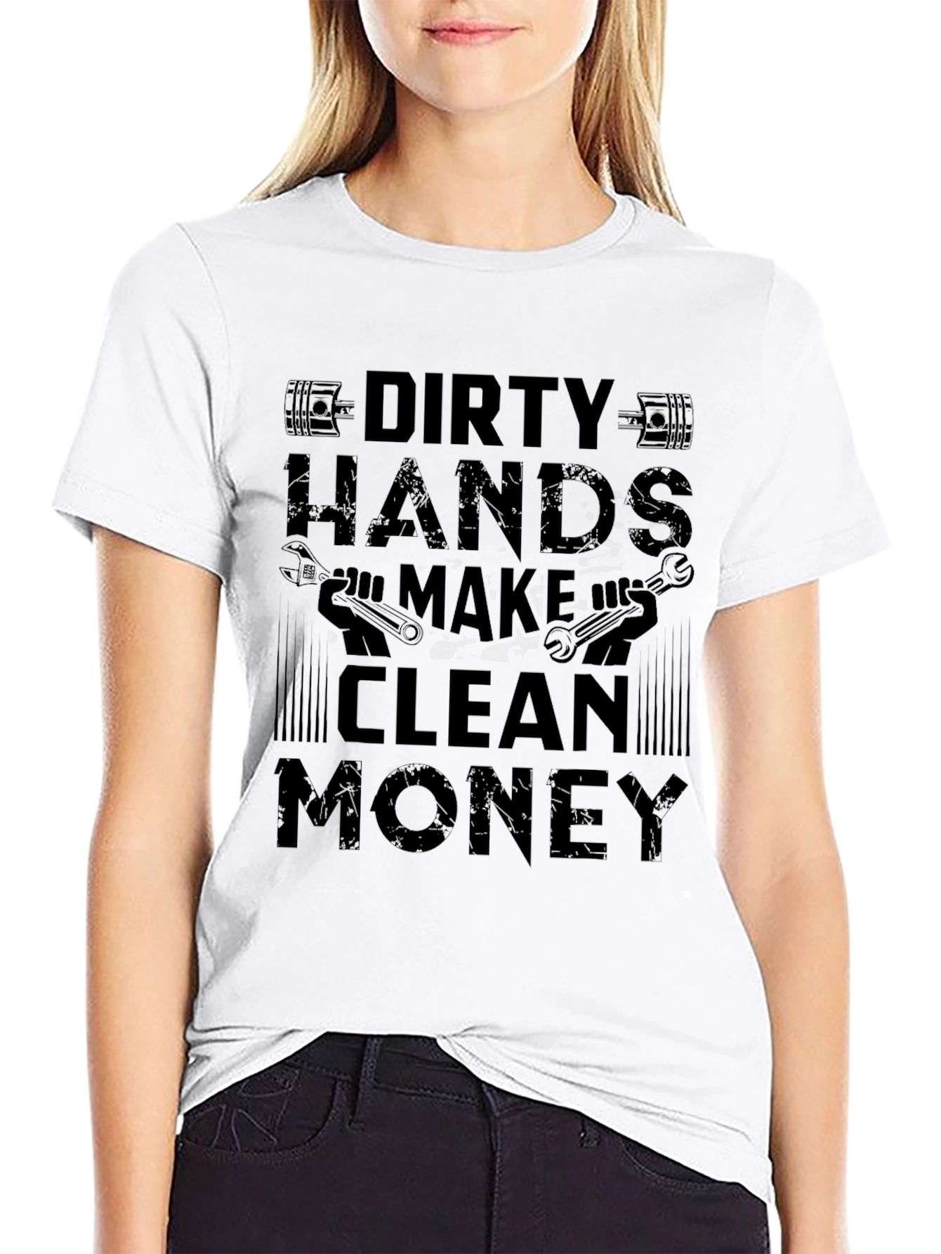 Dirty Hands Clean Money Graphic T-Shirt