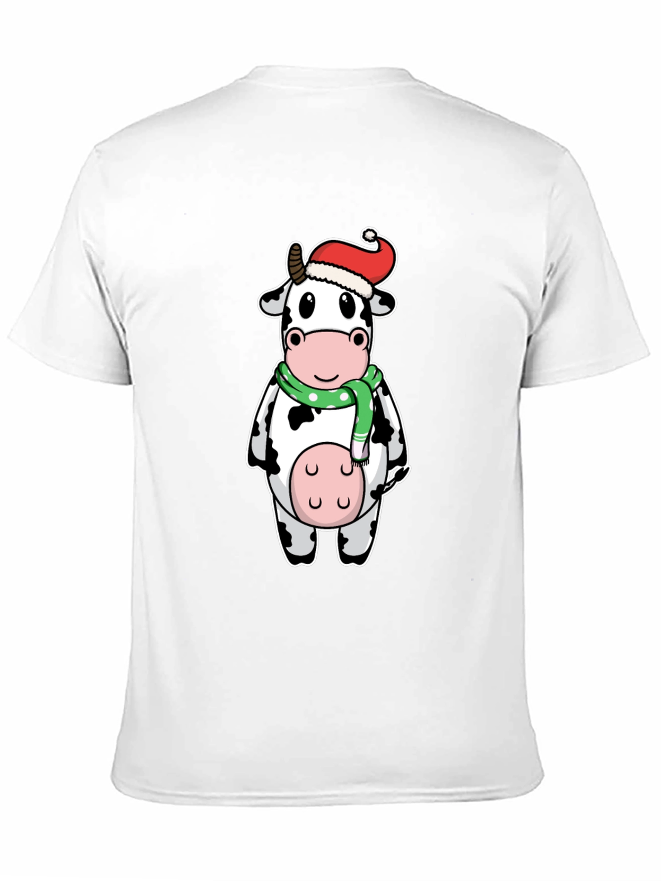 Christmas Cow Graphic T-Shirt