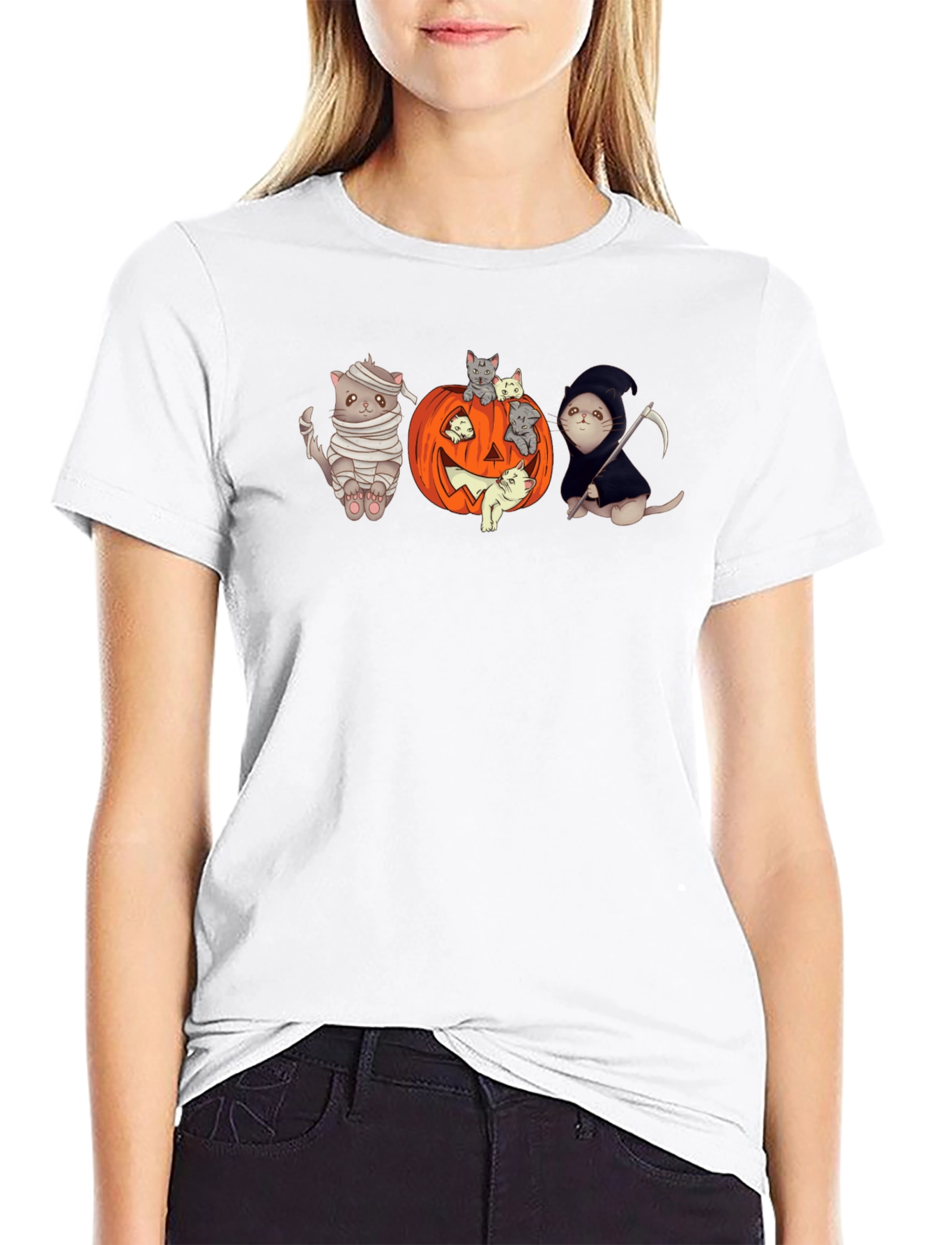 Halloween Cats Graphic Tee