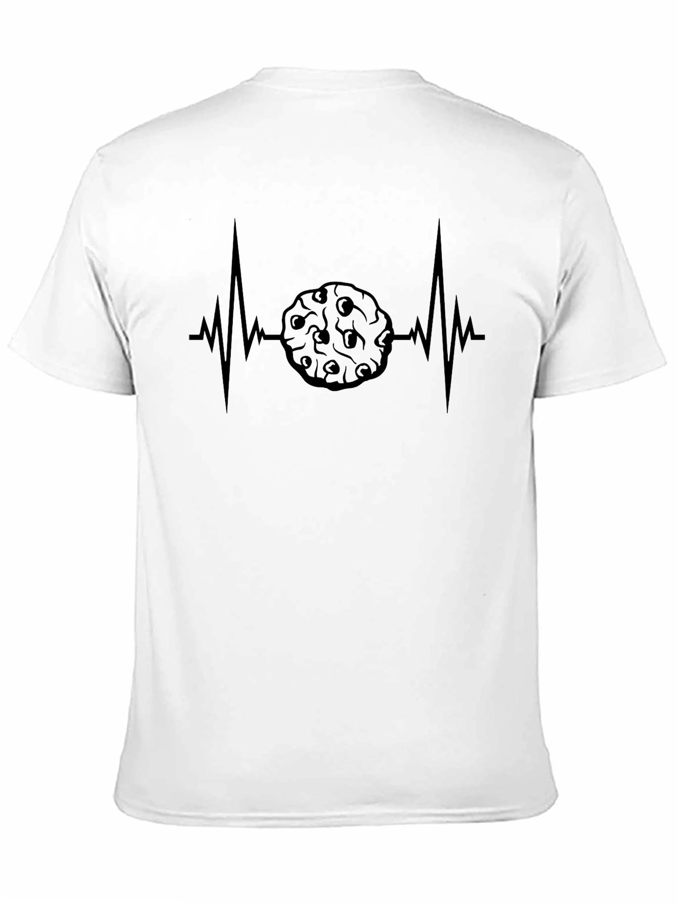 Cookie Lover Heartbeat T-Shirt - Black