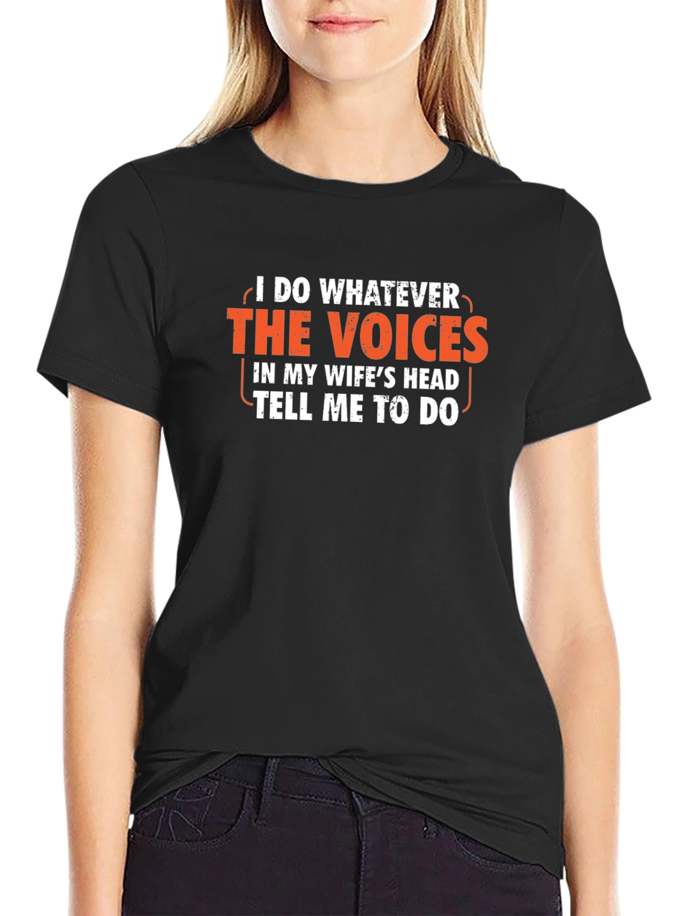 Humorous Wifes Voices Graphic T-Shirt