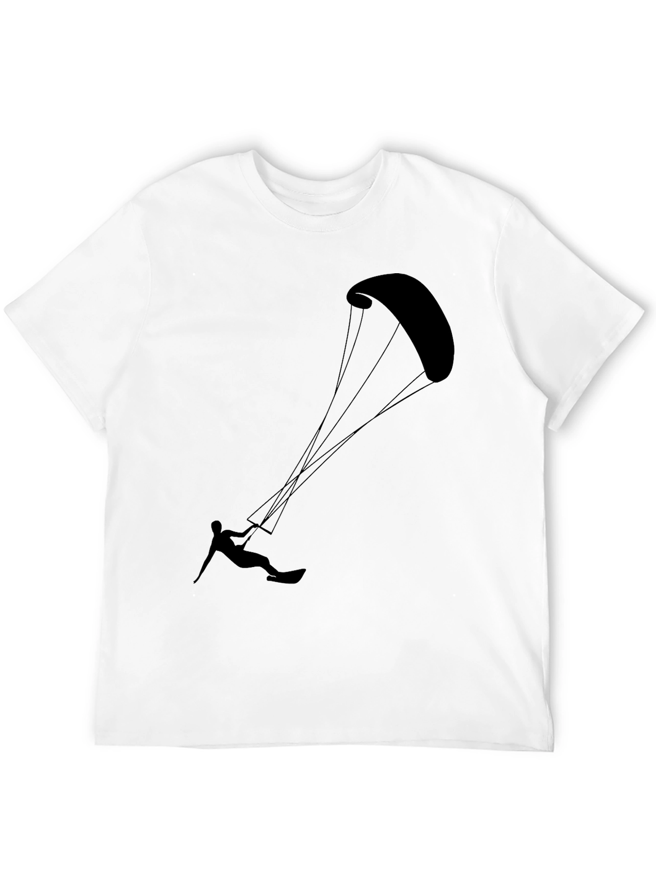 Kitesurfing Black Graphic Tee
