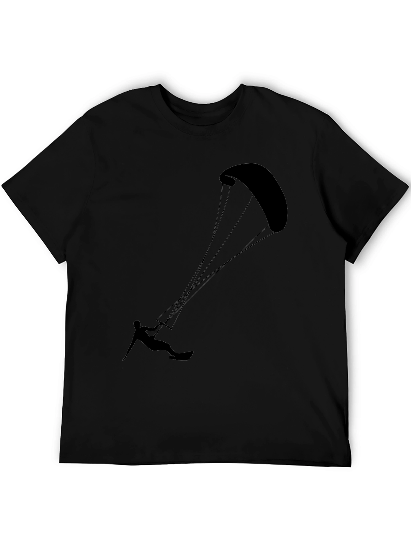 Kitesurfing Black Graphic Tee