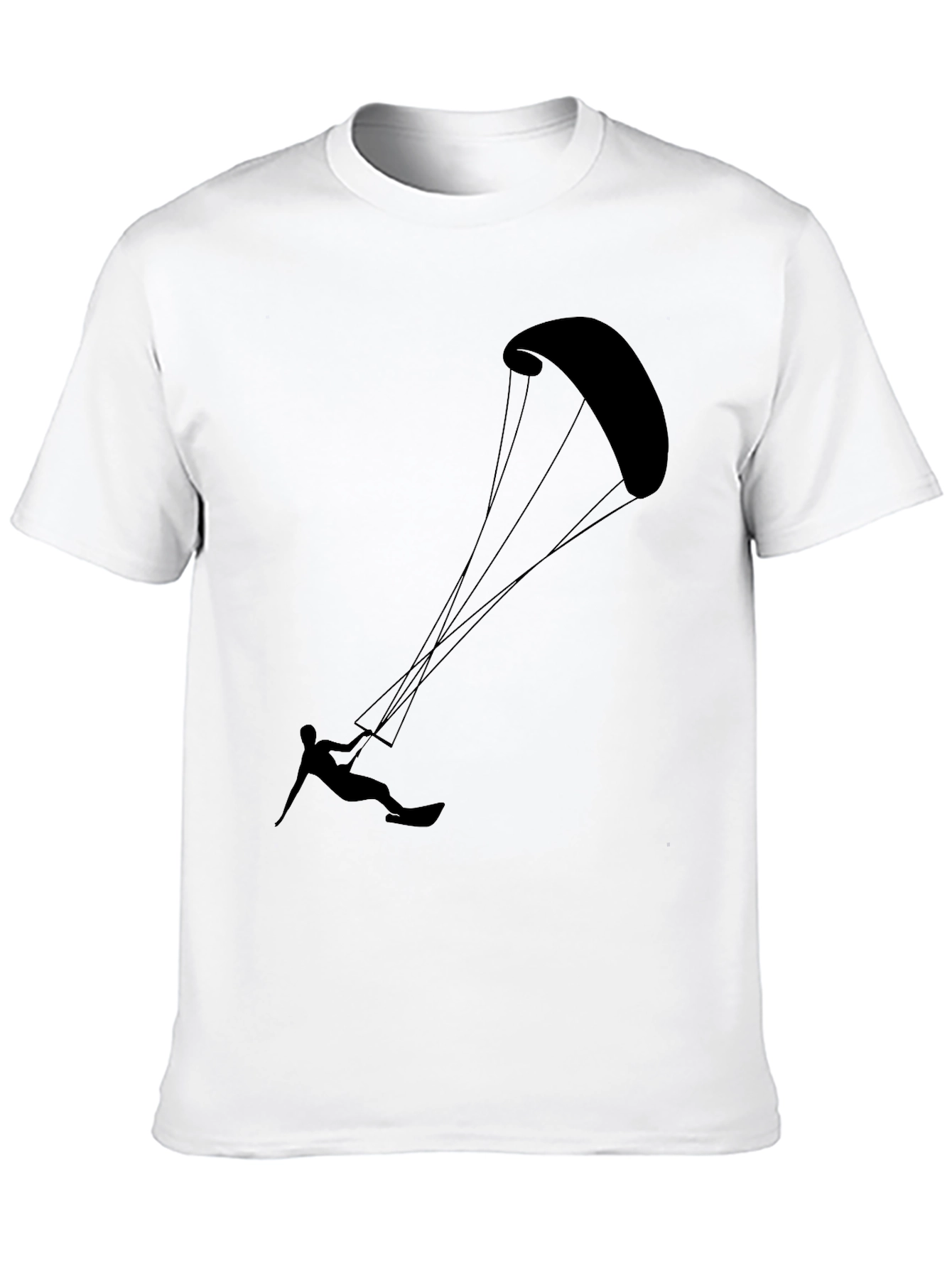 Kitesurfing Black Graphic Tee