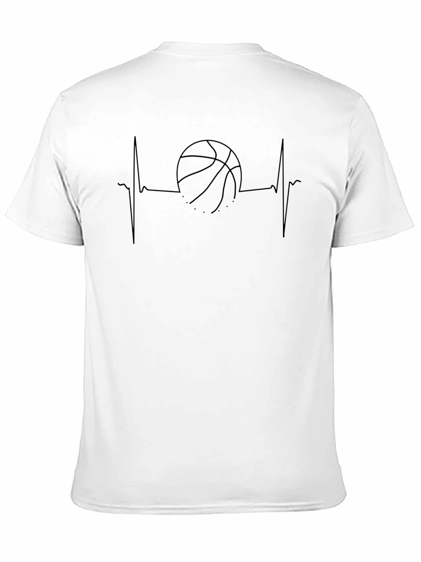 Basketball Heartbeat Graphic Tee
