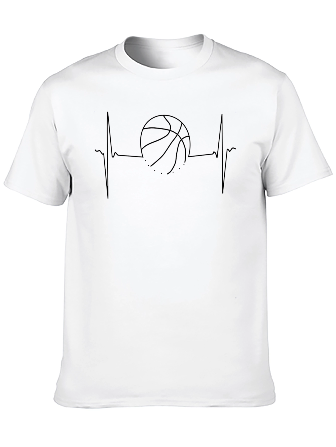 Basketball Heartbeat Graphic Tee