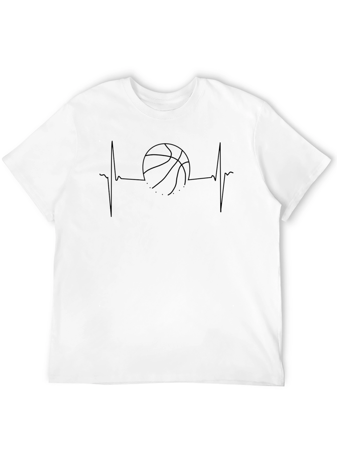 Basketball Heartbeat Graphic Tee