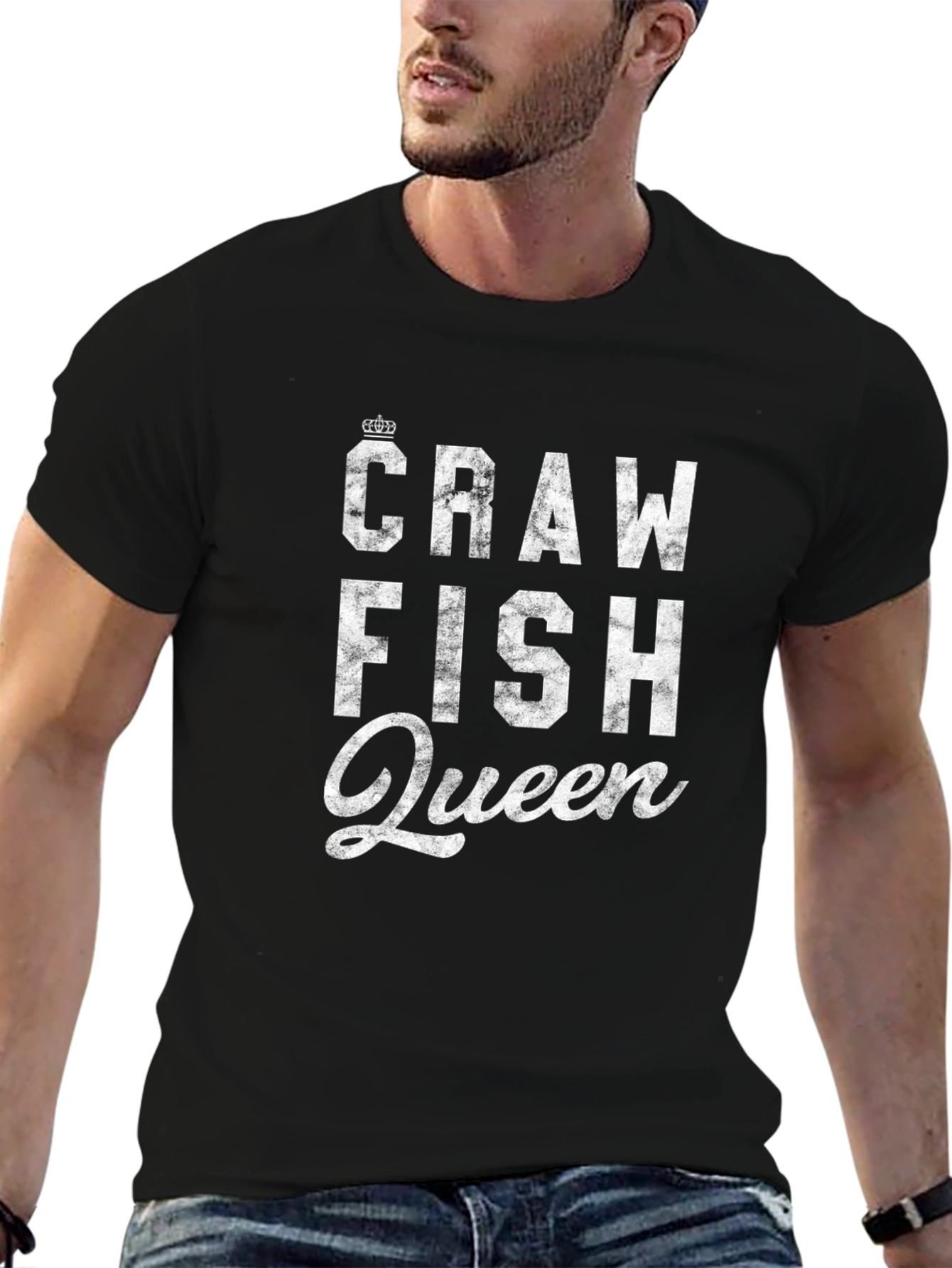 Crawfish Queen Graphic Tee - Black