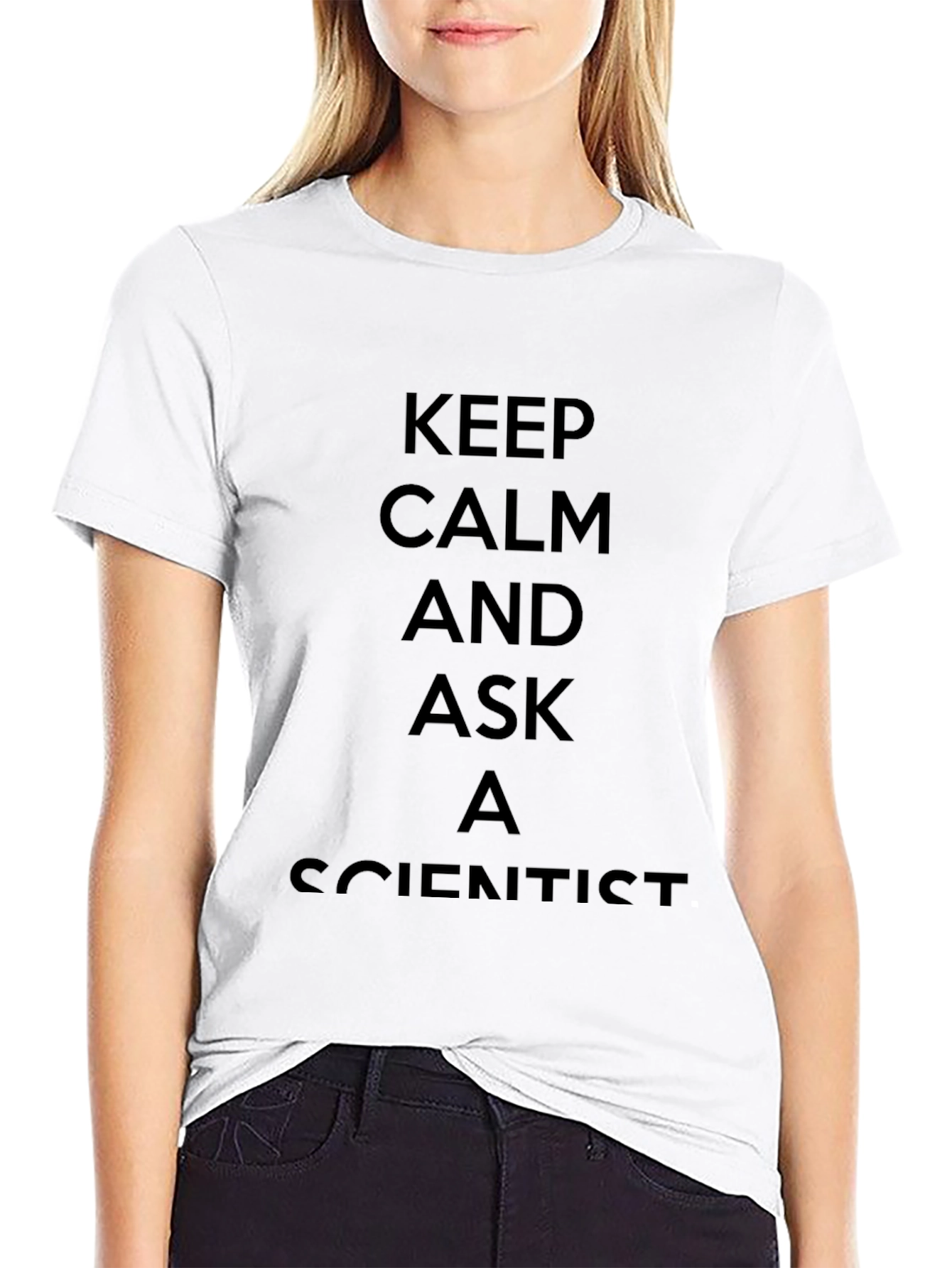 Keep Calm Ask A Scientist Graphic T-Shirt