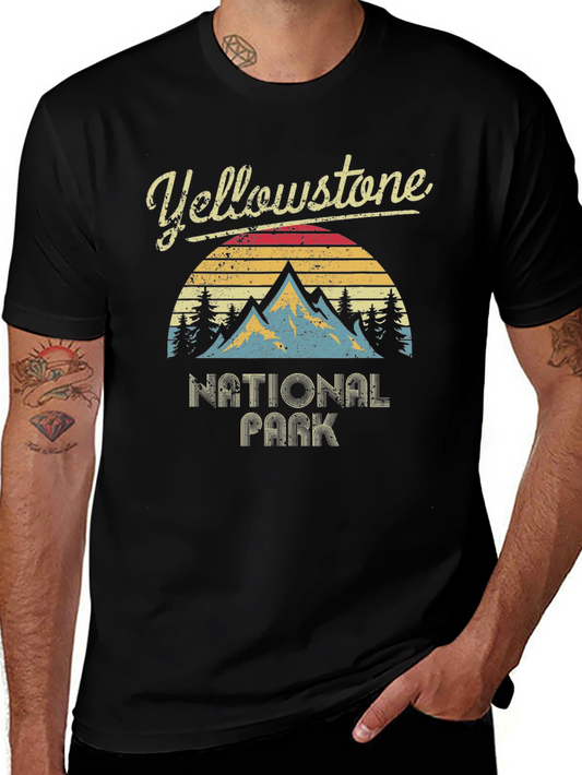 Yellowstone National Park Retro Graphic Tee
