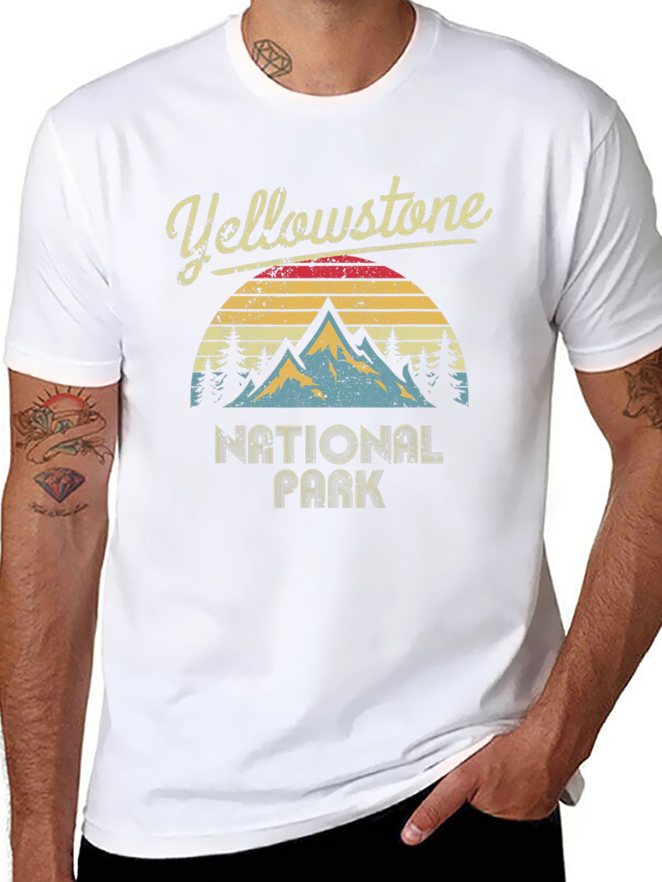 Yellowstone National Park Retro Graphic Tee