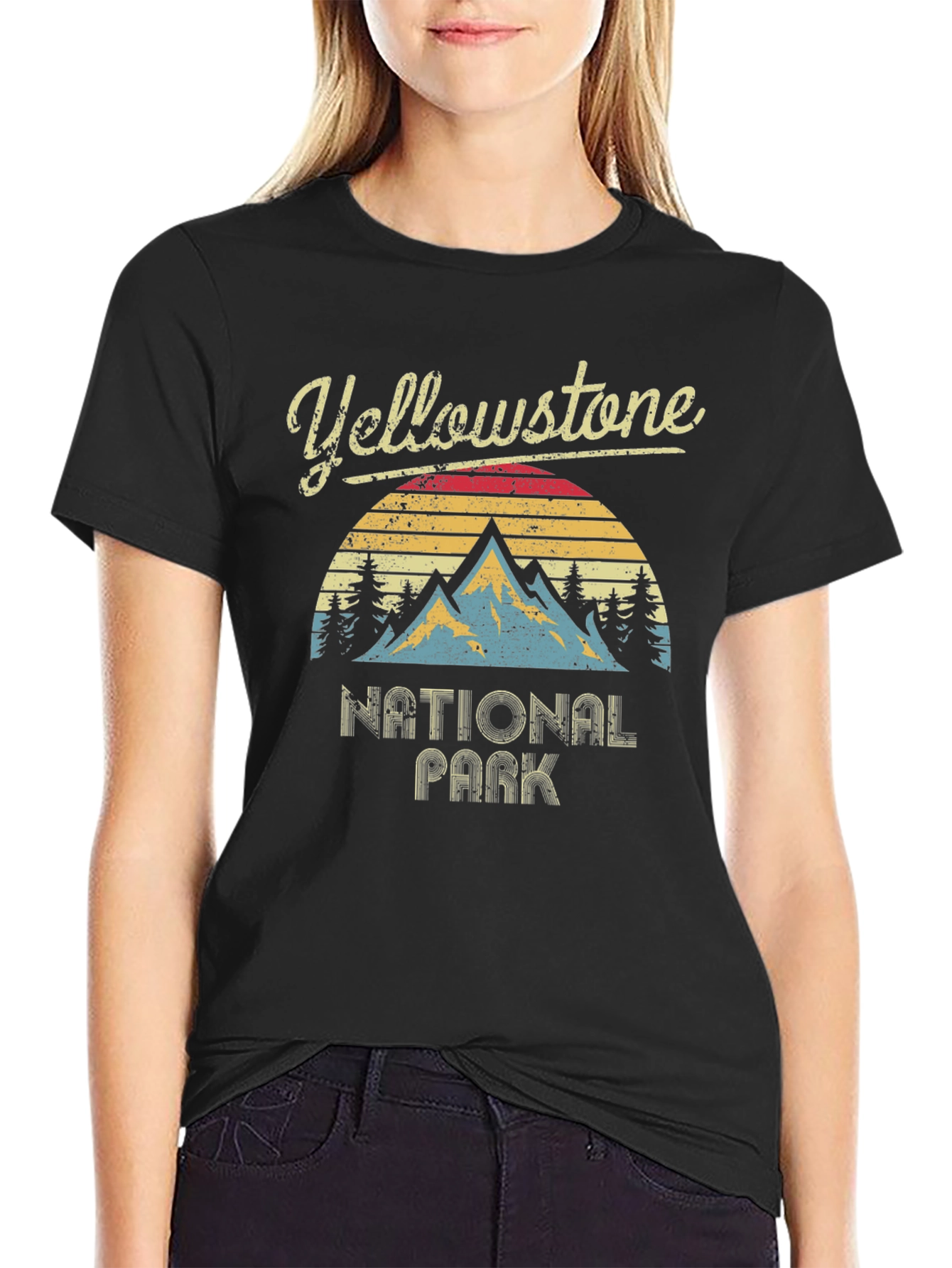 Yellowstone National Park Retro Graphic Tee