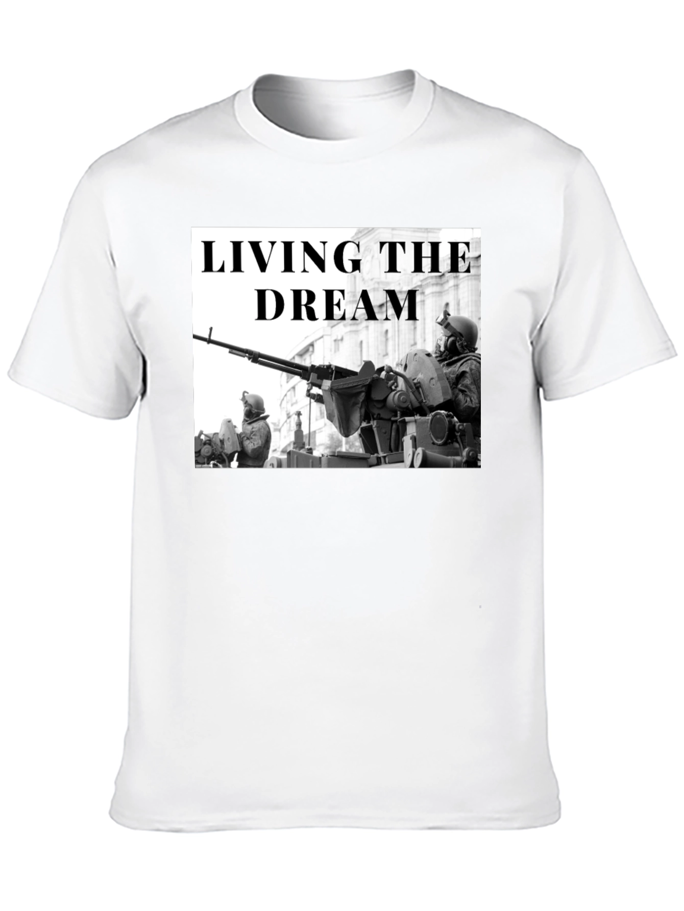 Living the Dream Military Graphic T-Shirt
