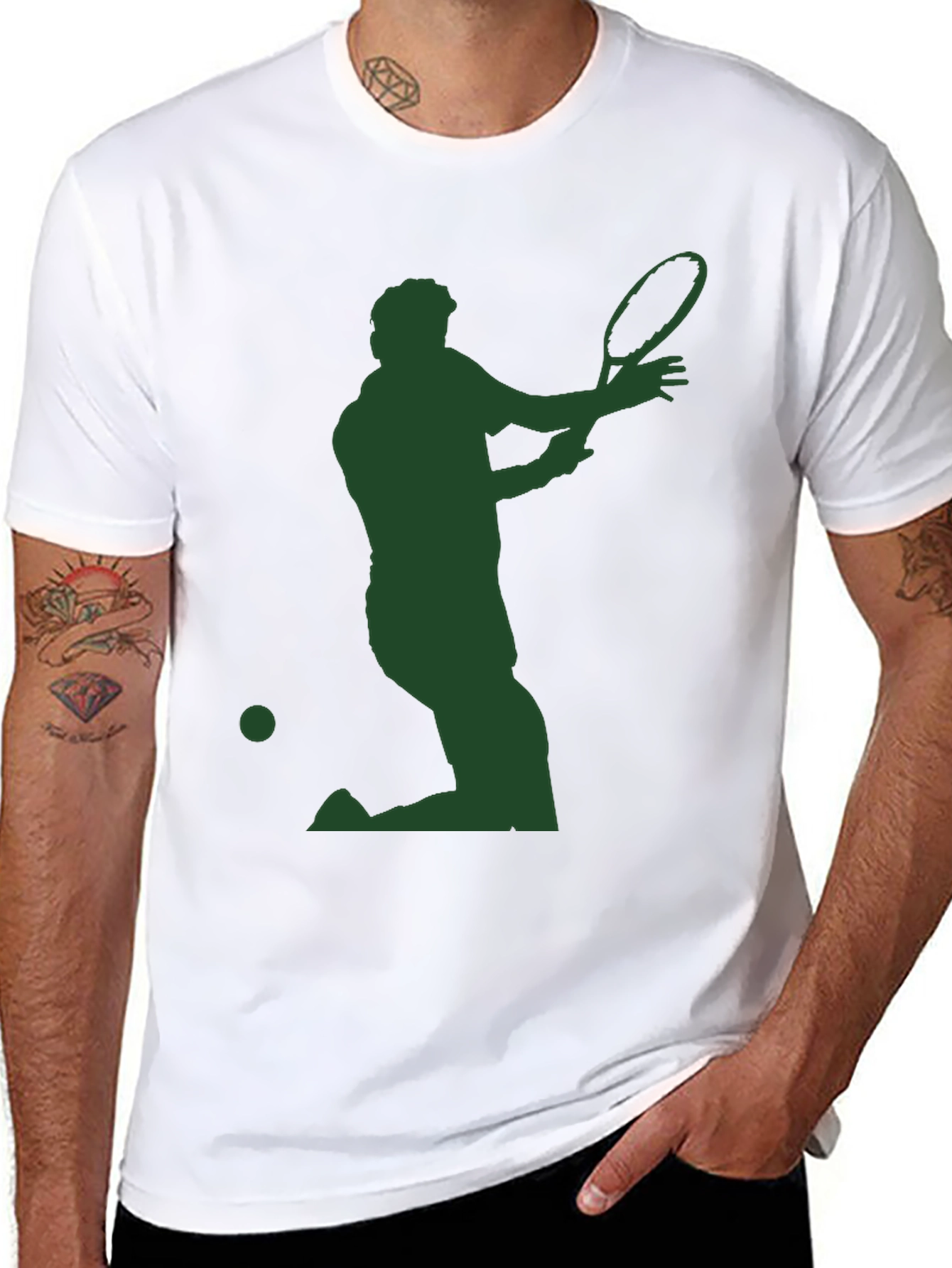 Tennis Player Silhouette Tee