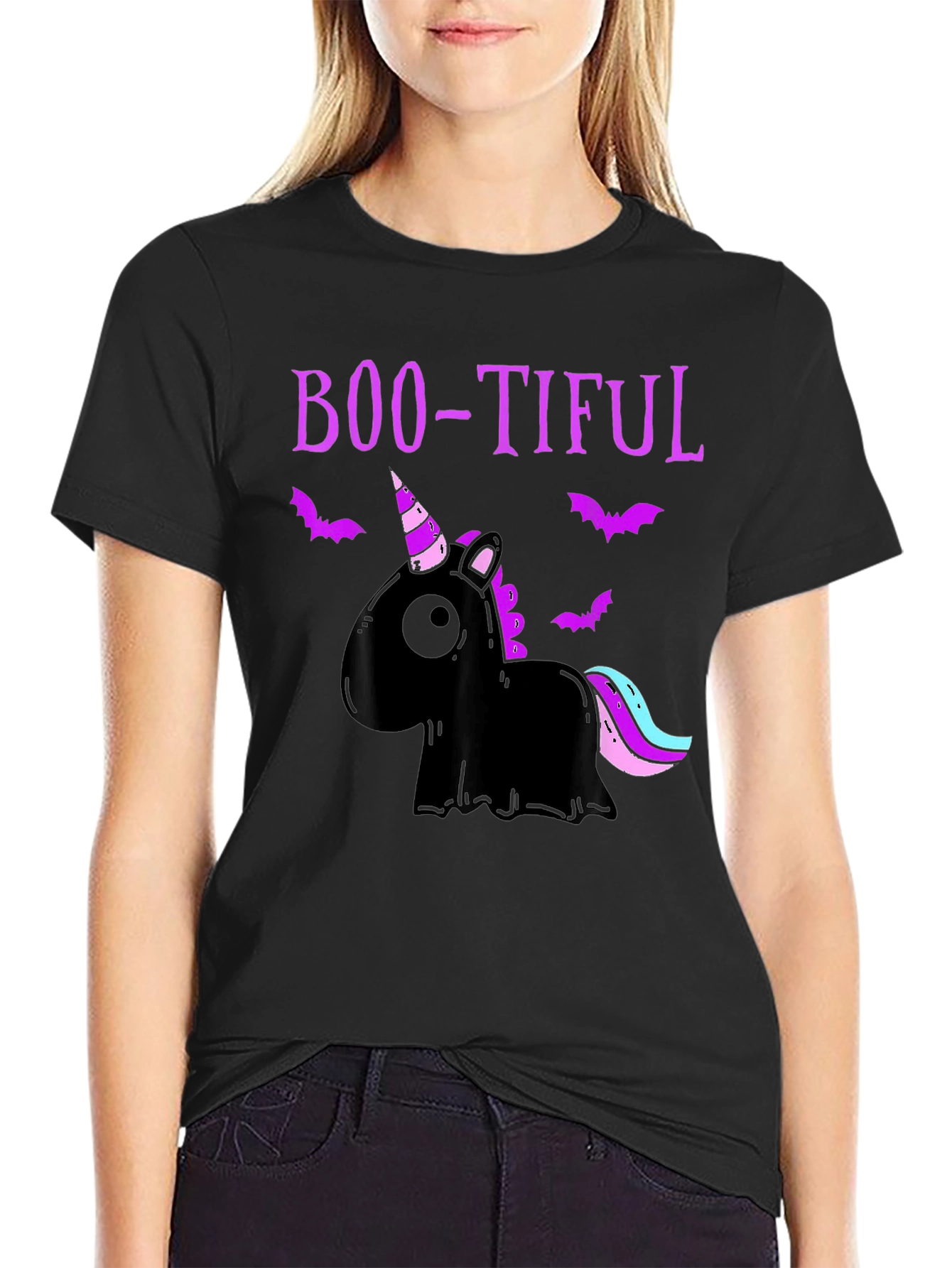 Boo-Tiful Halloween Unicorn Graphic Tee