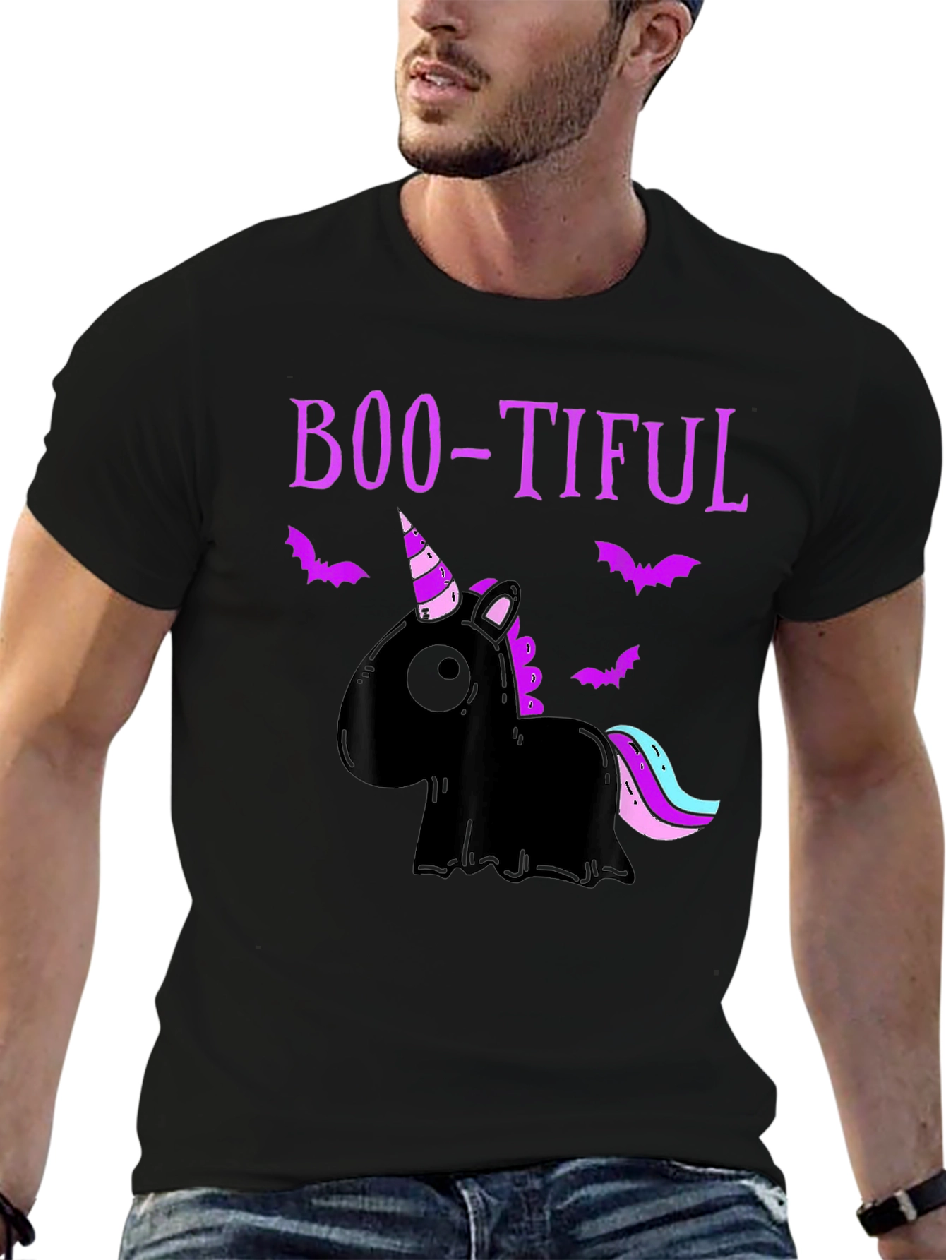 Boo-Tiful Halloween Unicorn Graphic Tee