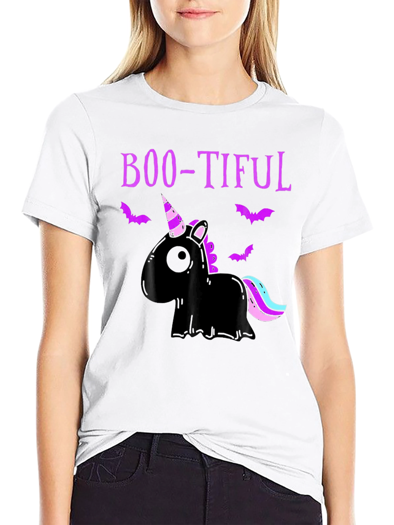 Boo-Tiful Halloween Unicorn Graphic Tee