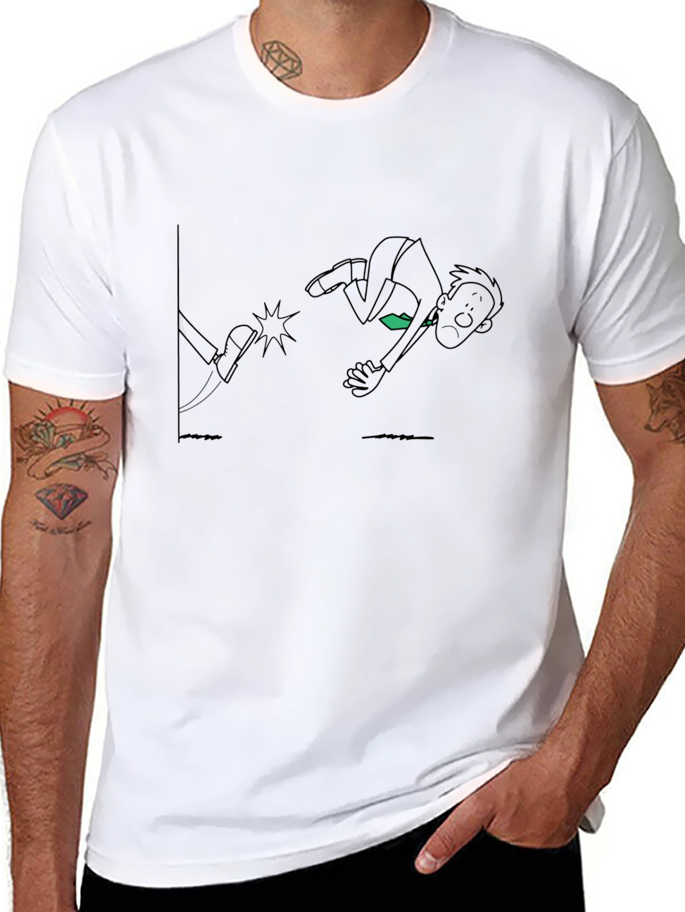Funny Cartoon Kick T-Shirt