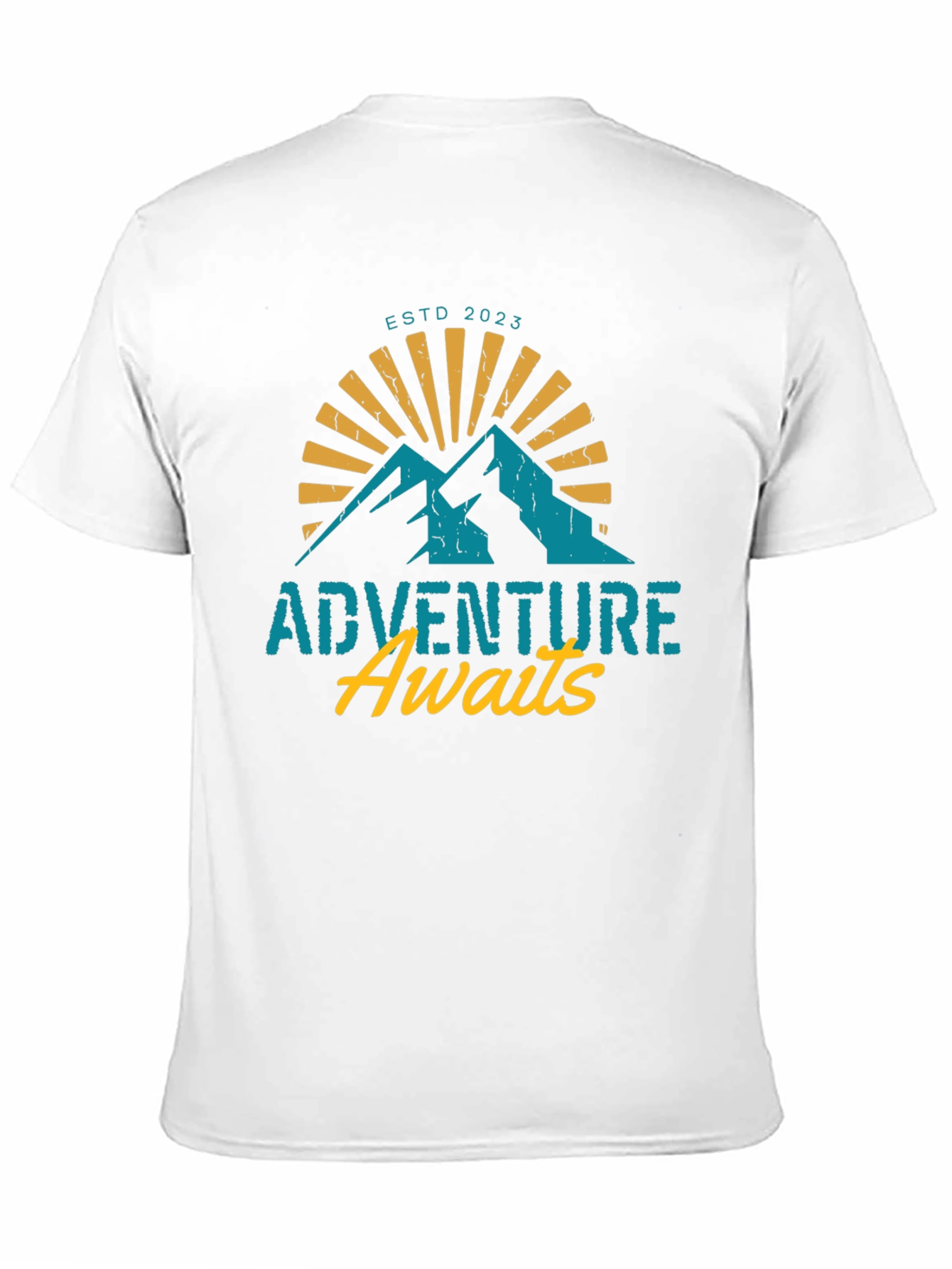 Adventure Awaits T-Shirt - Black Mountain Design