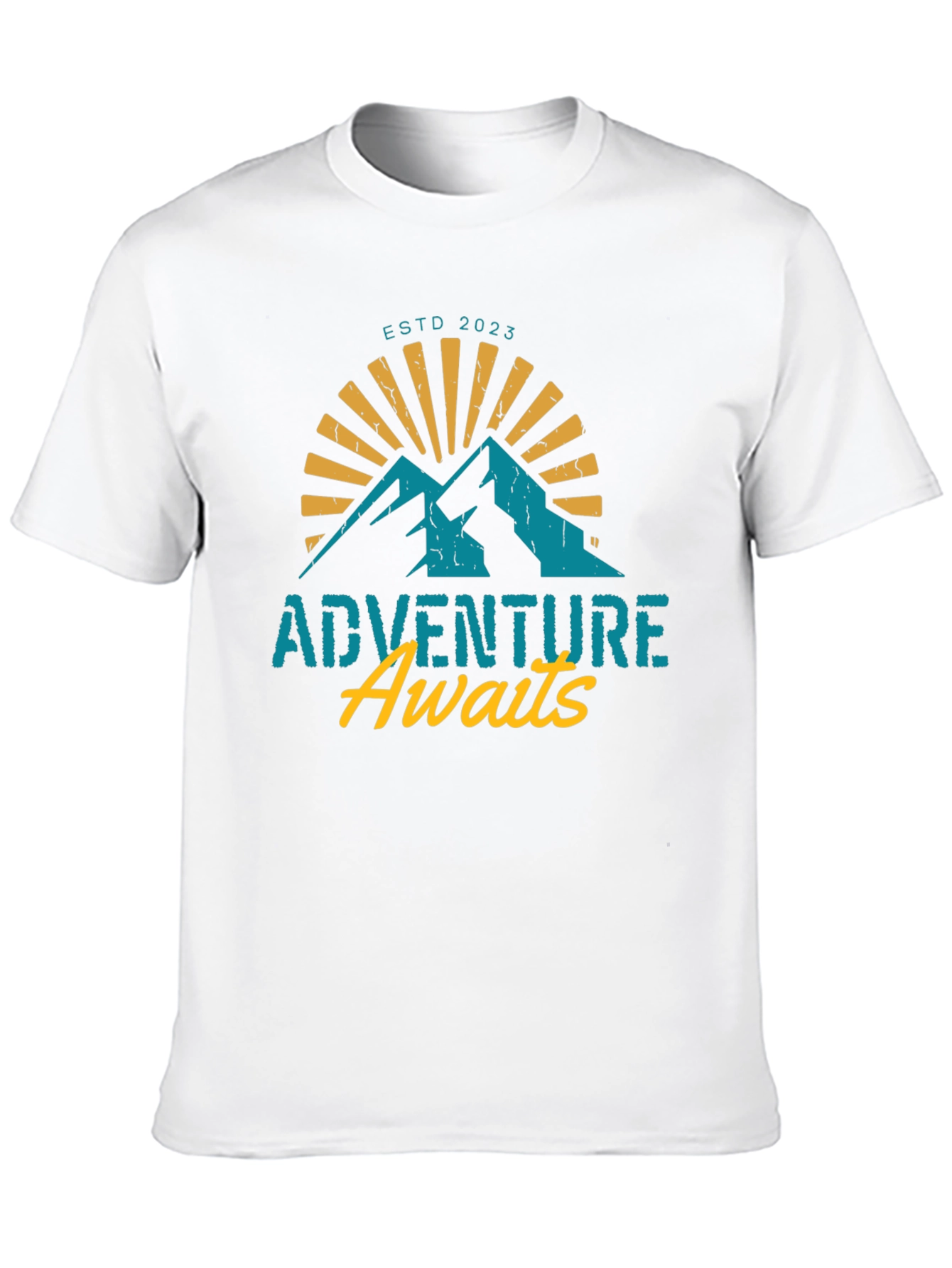 Adventure Awaits T-Shirt - Black Mountain Design