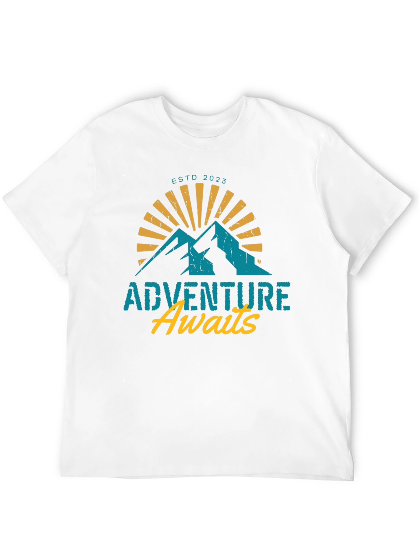 Adventure Awaits T-Shirt - Black Mountain Design