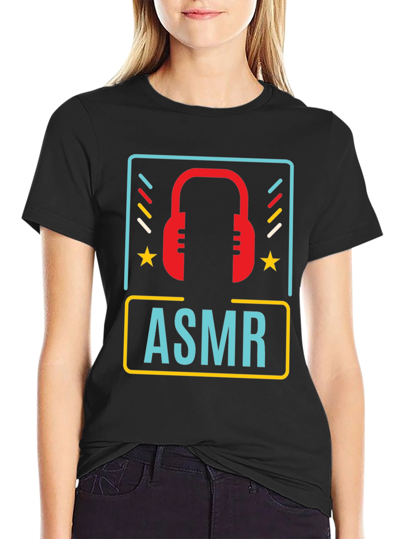 ASMR Headphone Graphic Tee - Sensory Relaxation Shirt