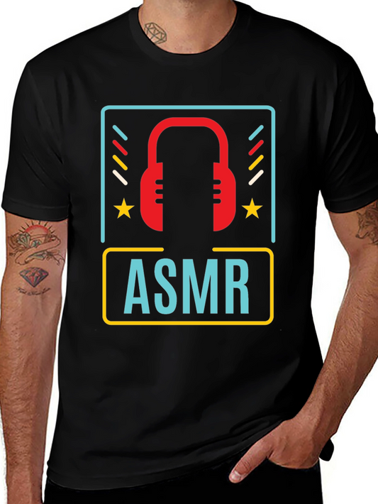 ASMR Headphone Graphic Tee - Sensory Relaxation Shirt