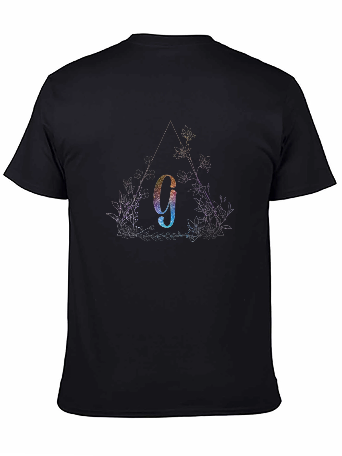 Geometric G Graphic Black T-Shirt