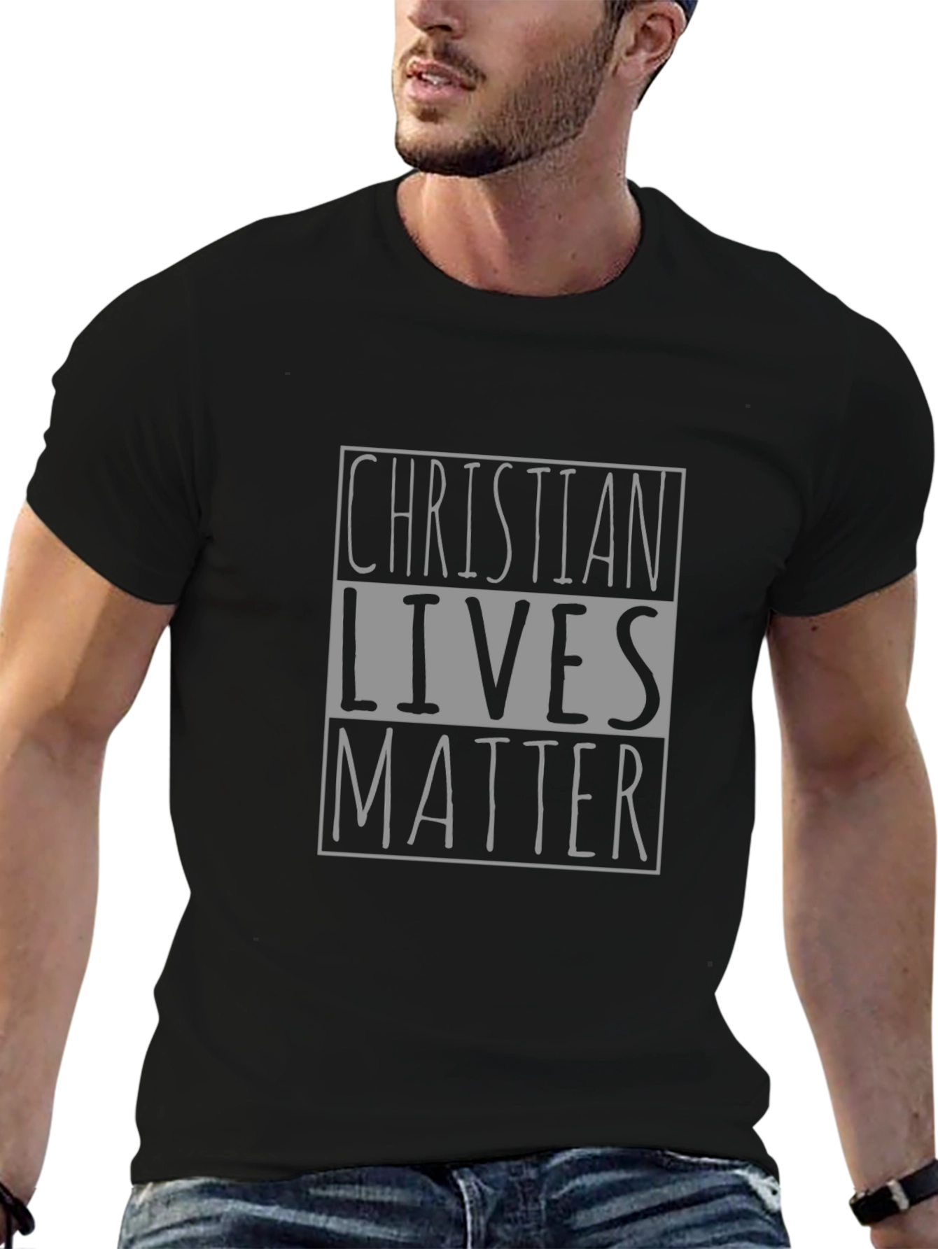 Christian Lives Matter Graphic Tee - Black