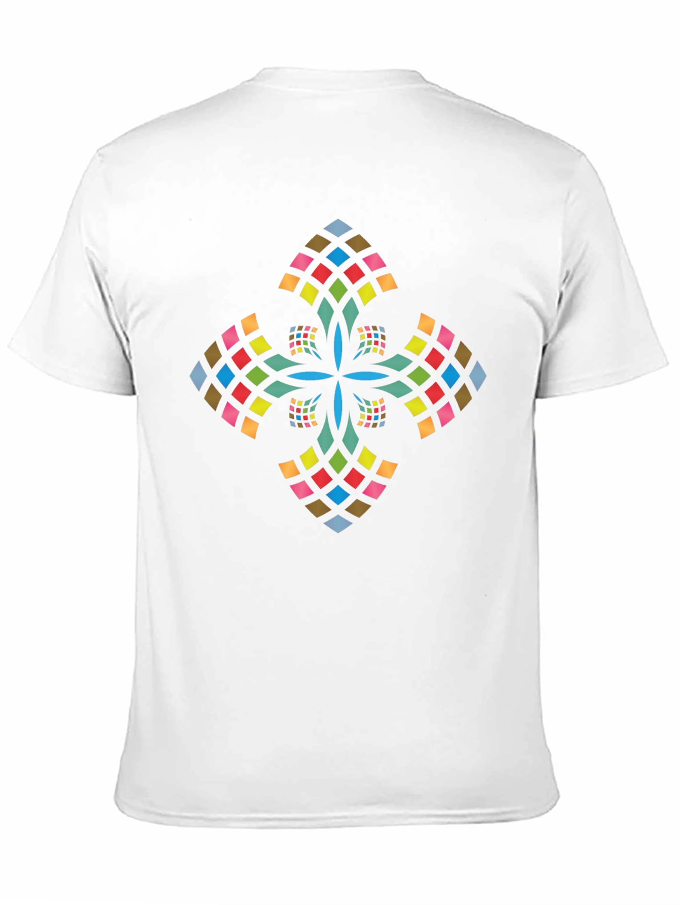 Modern Geometric Cross Graphic Tee