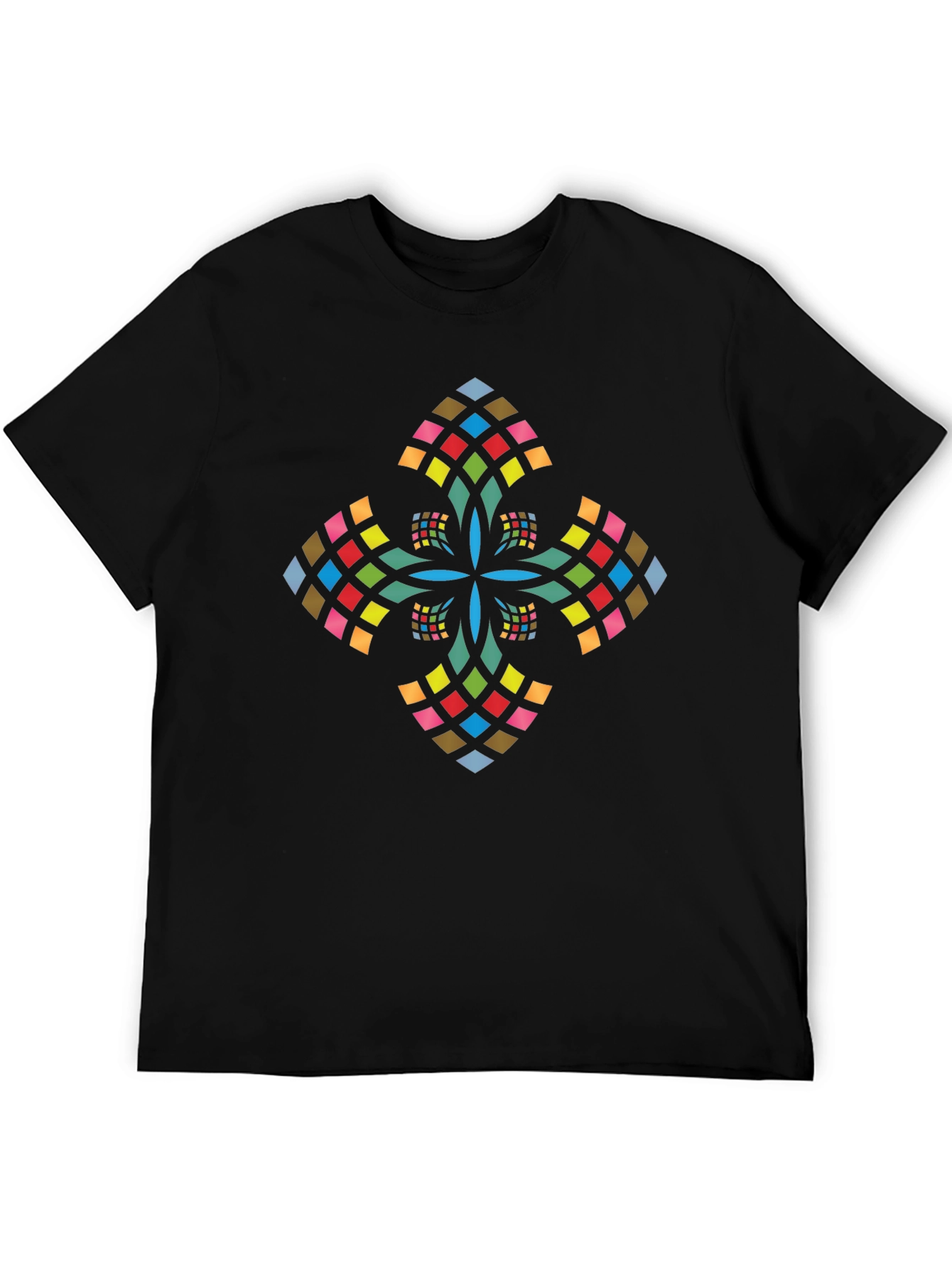 Modern Geometric Cross Graphic Tee