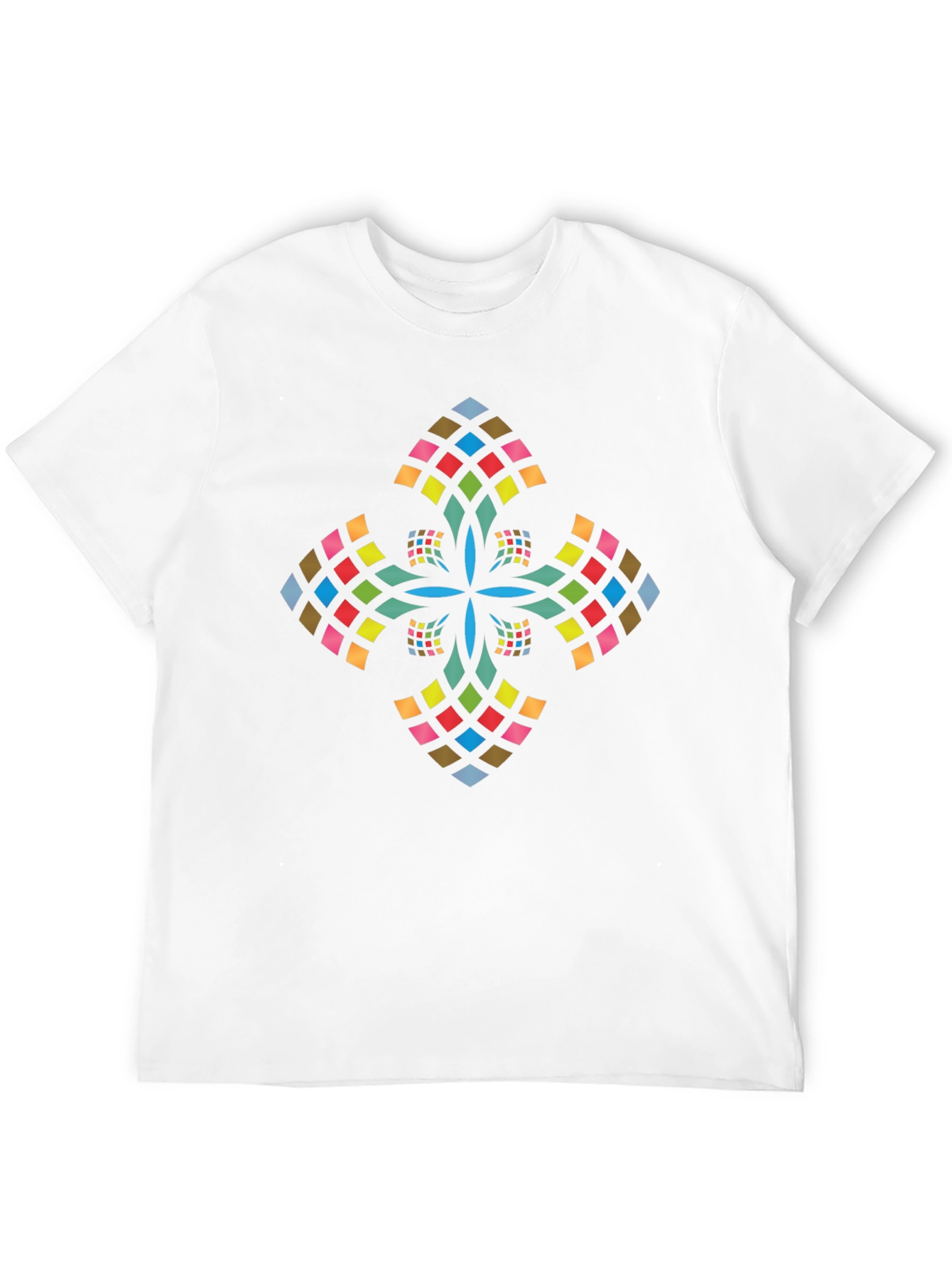 Modern Geometric Cross Graphic Tee
