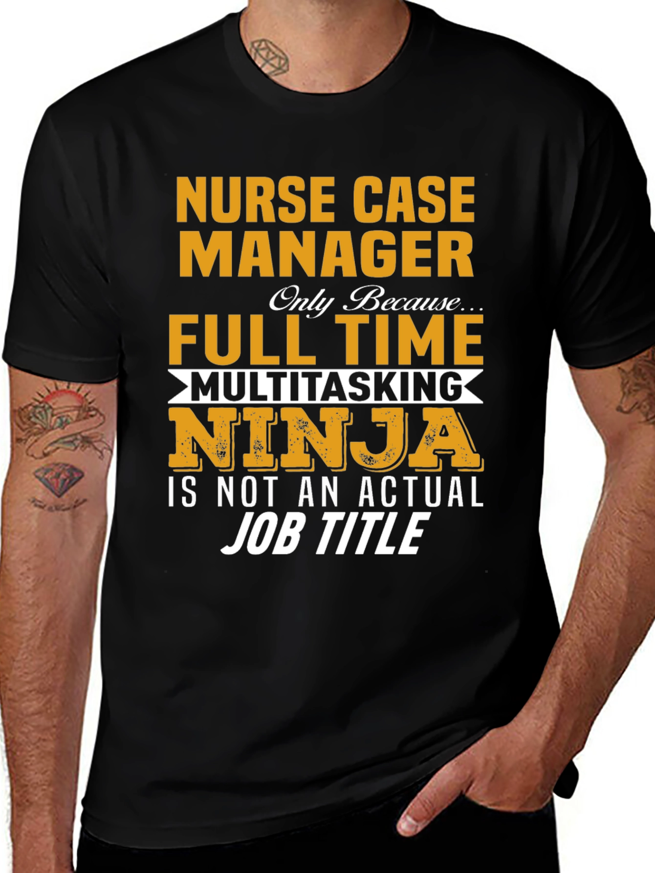 Nurse Case Manager Full Time Ninja T-Shirt