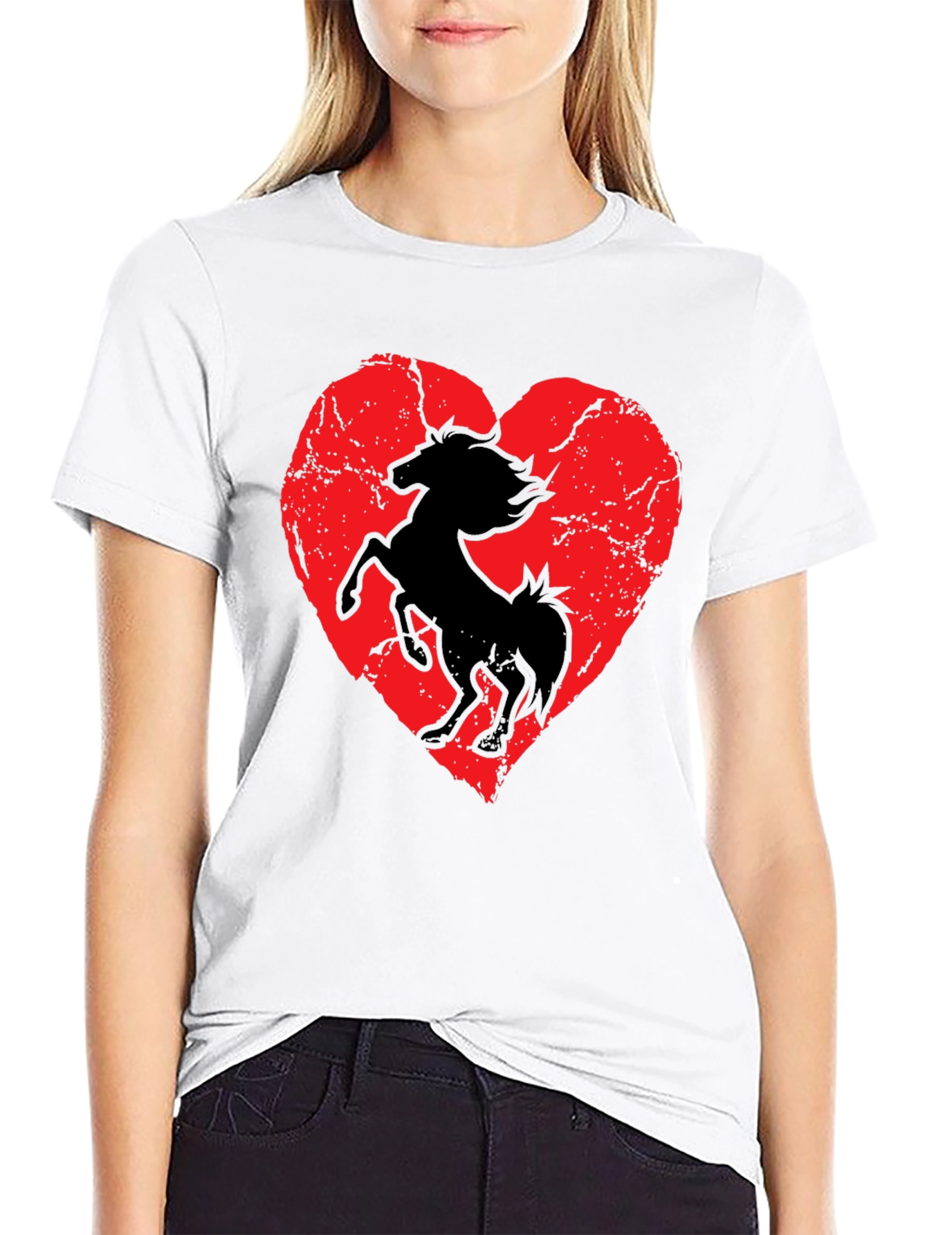 Heart Horse Graphic Tee