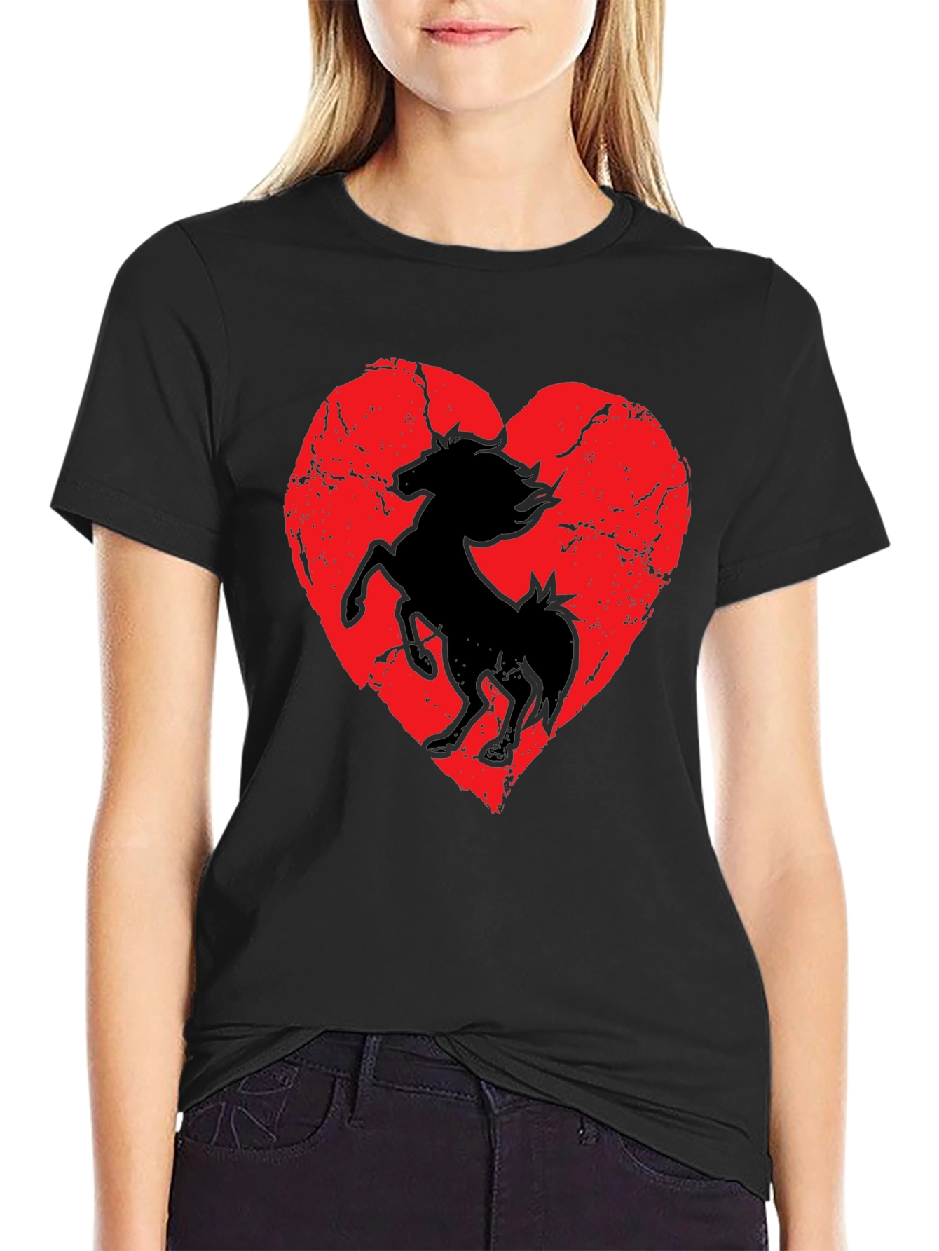 Heart Horse Graphic Tee