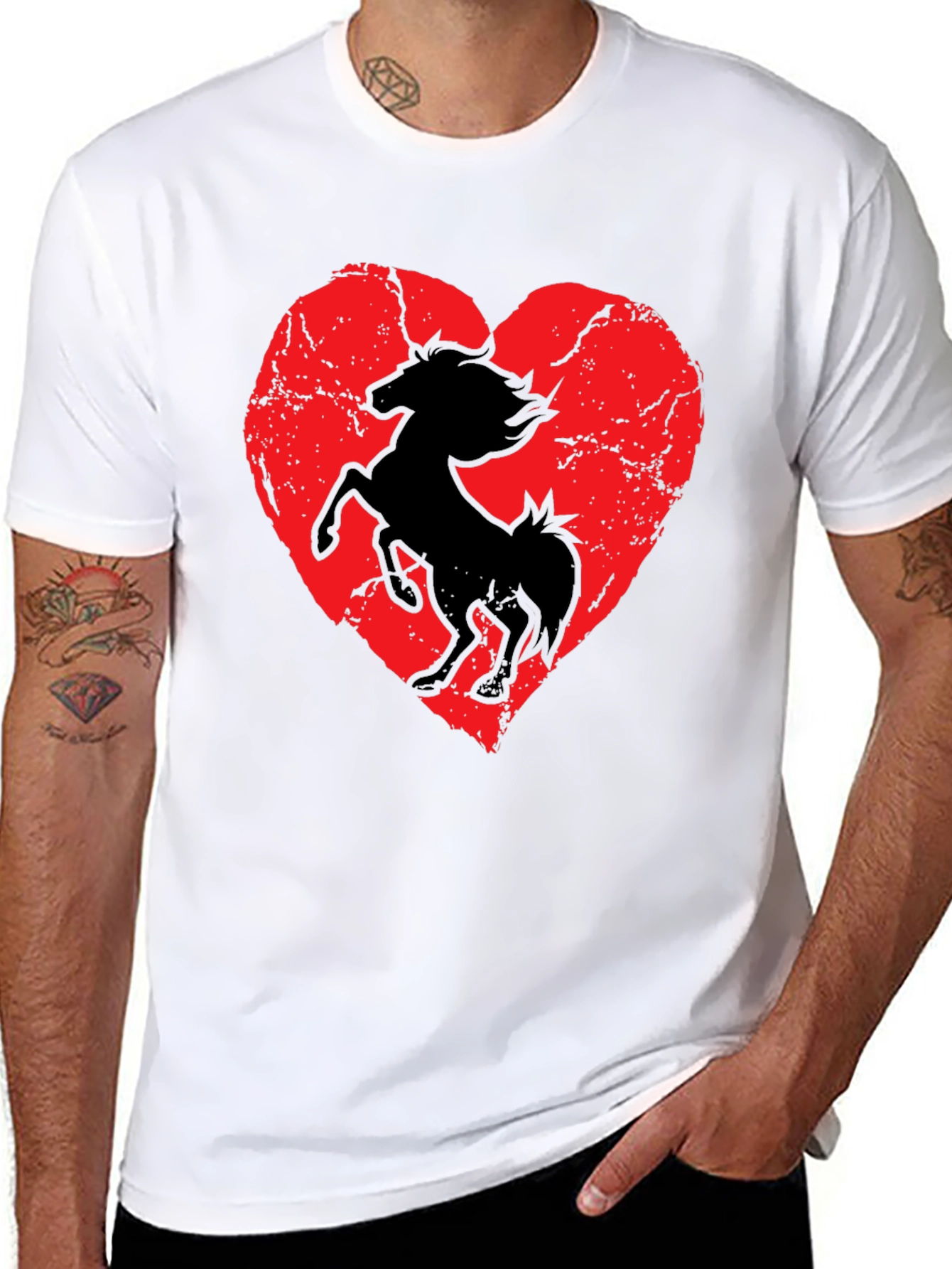 Heart Horse Graphic Tee