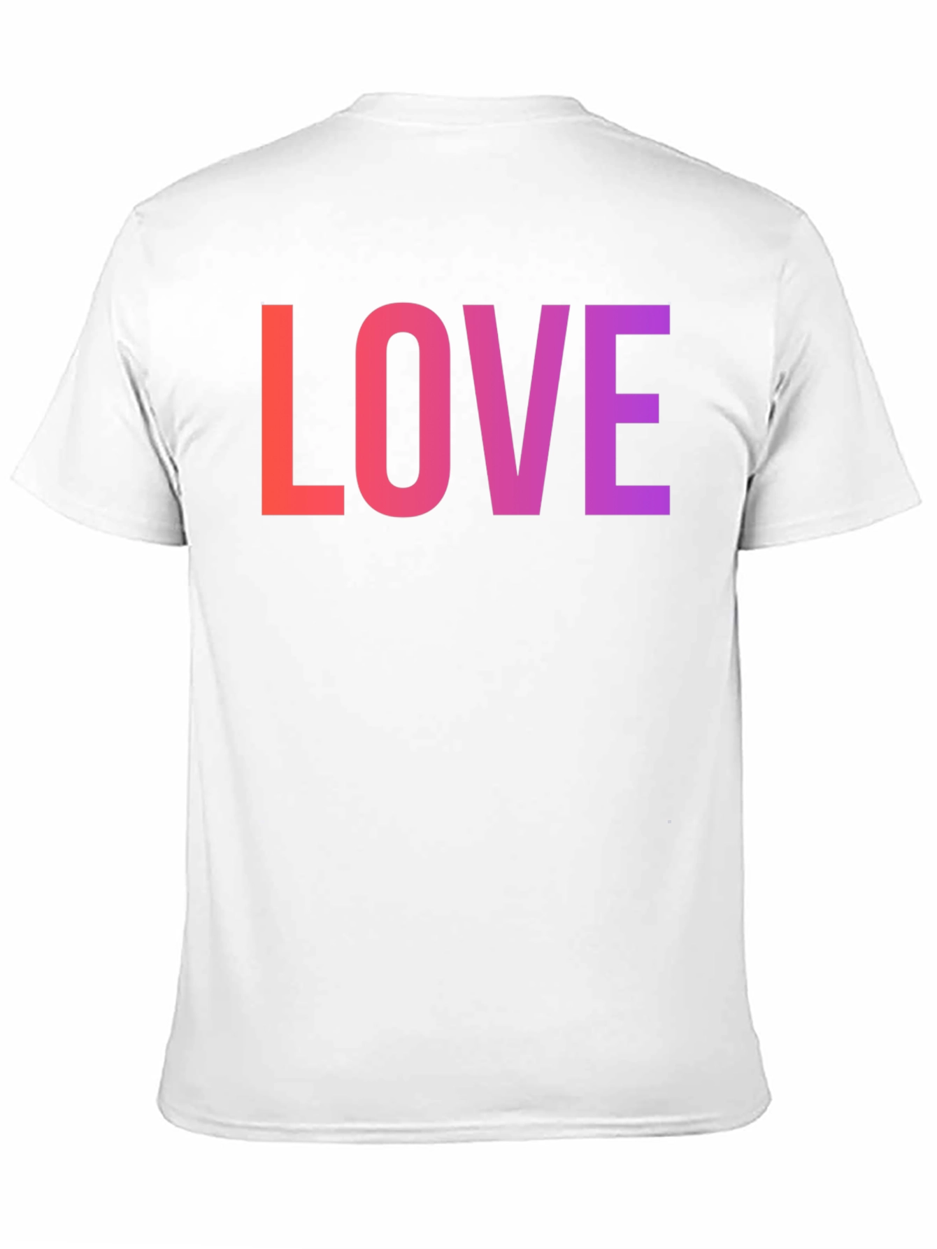 LOVE Graphic Tee - Gradient Word Design