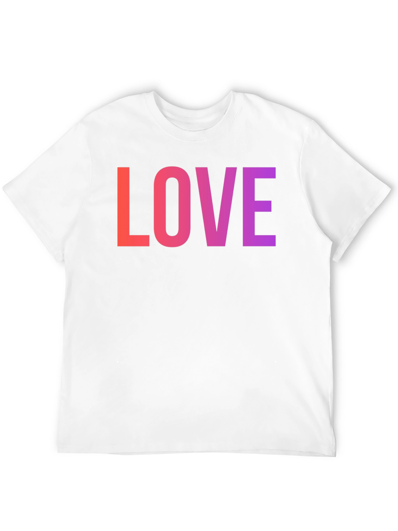 LOVE Graphic Tee - Gradient Word Design
