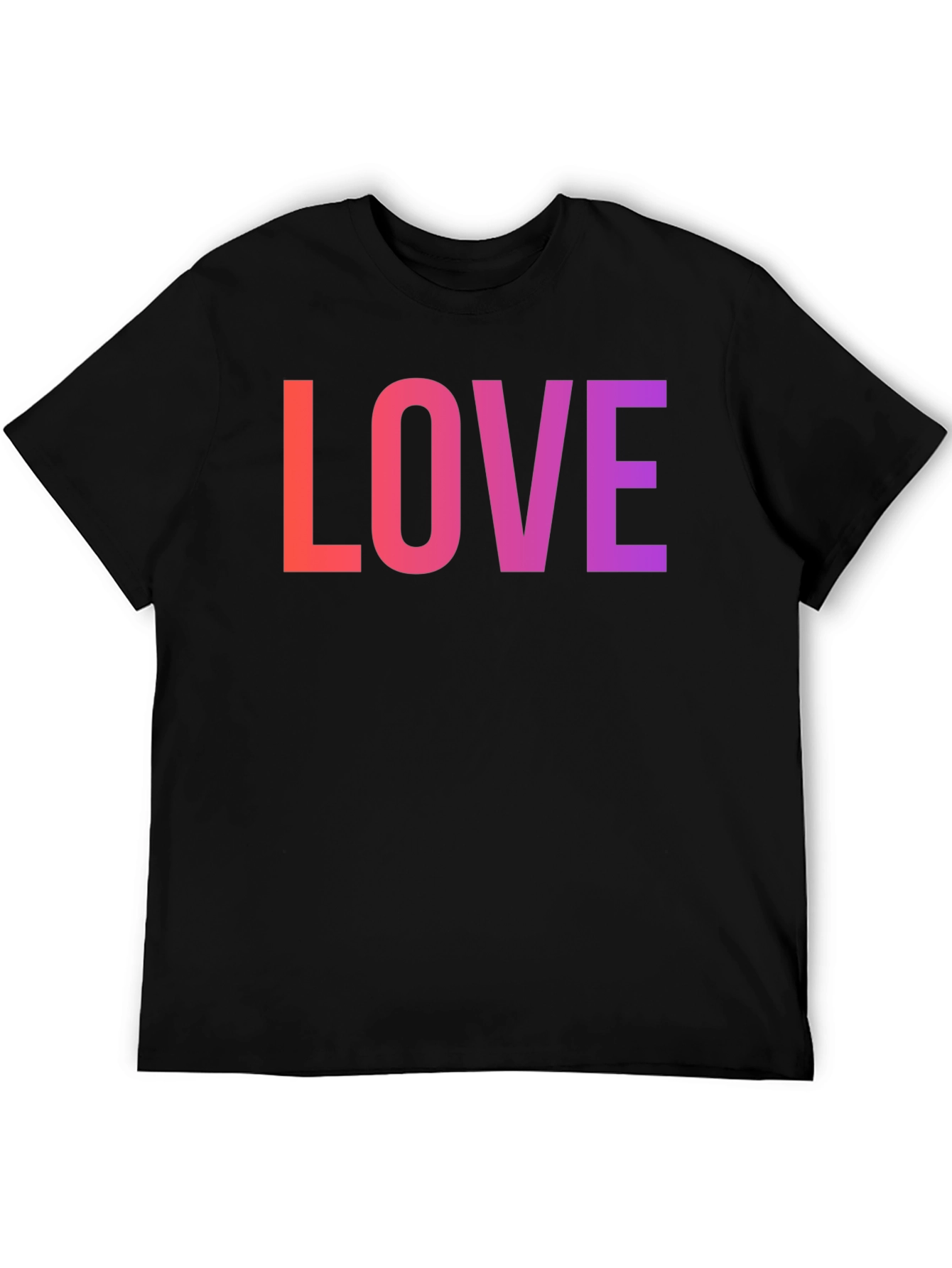 LOVE Graphic Tee - Gradient Word Design