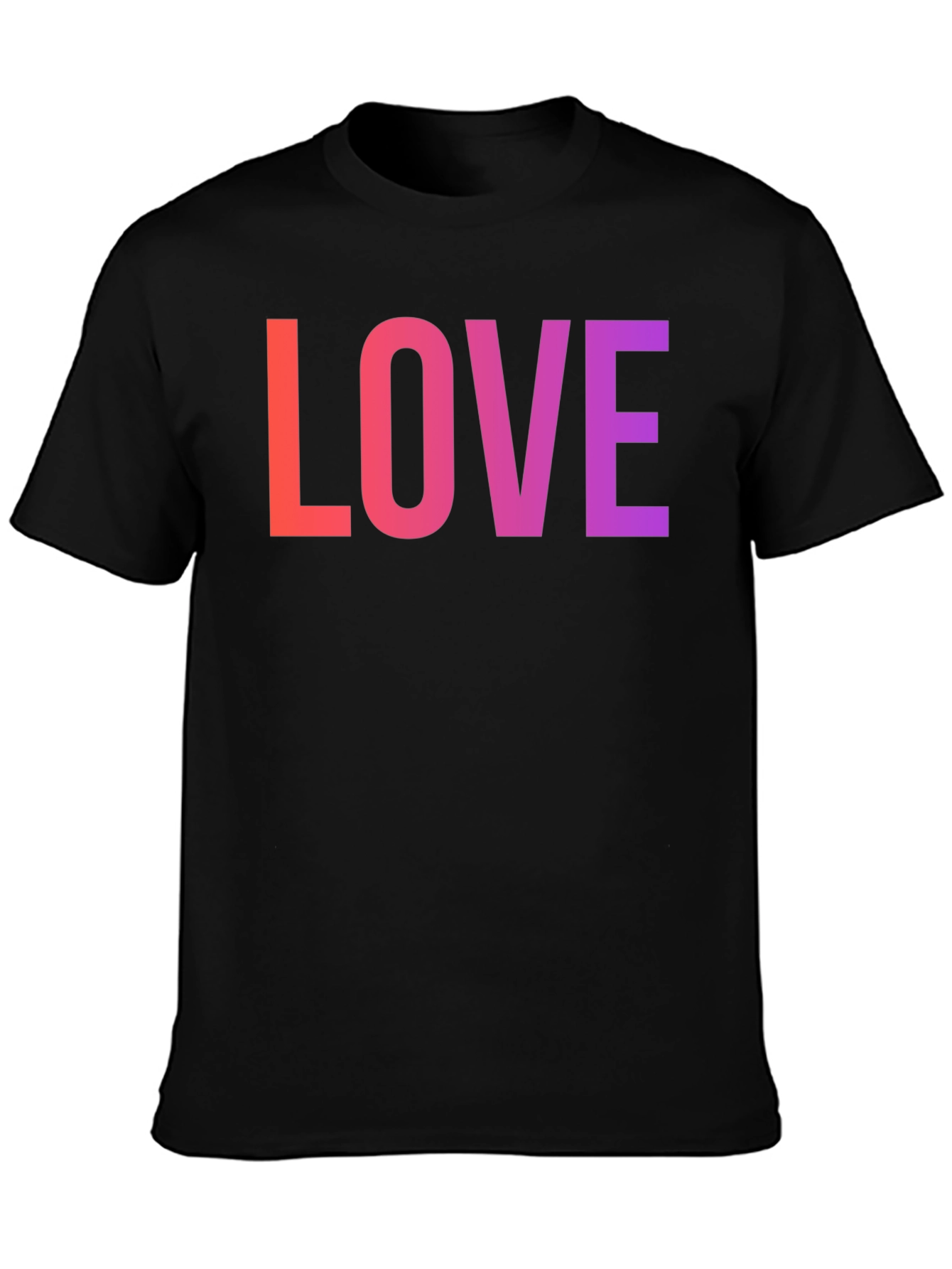 LOVE Graphic Tee - Gradient Word Design