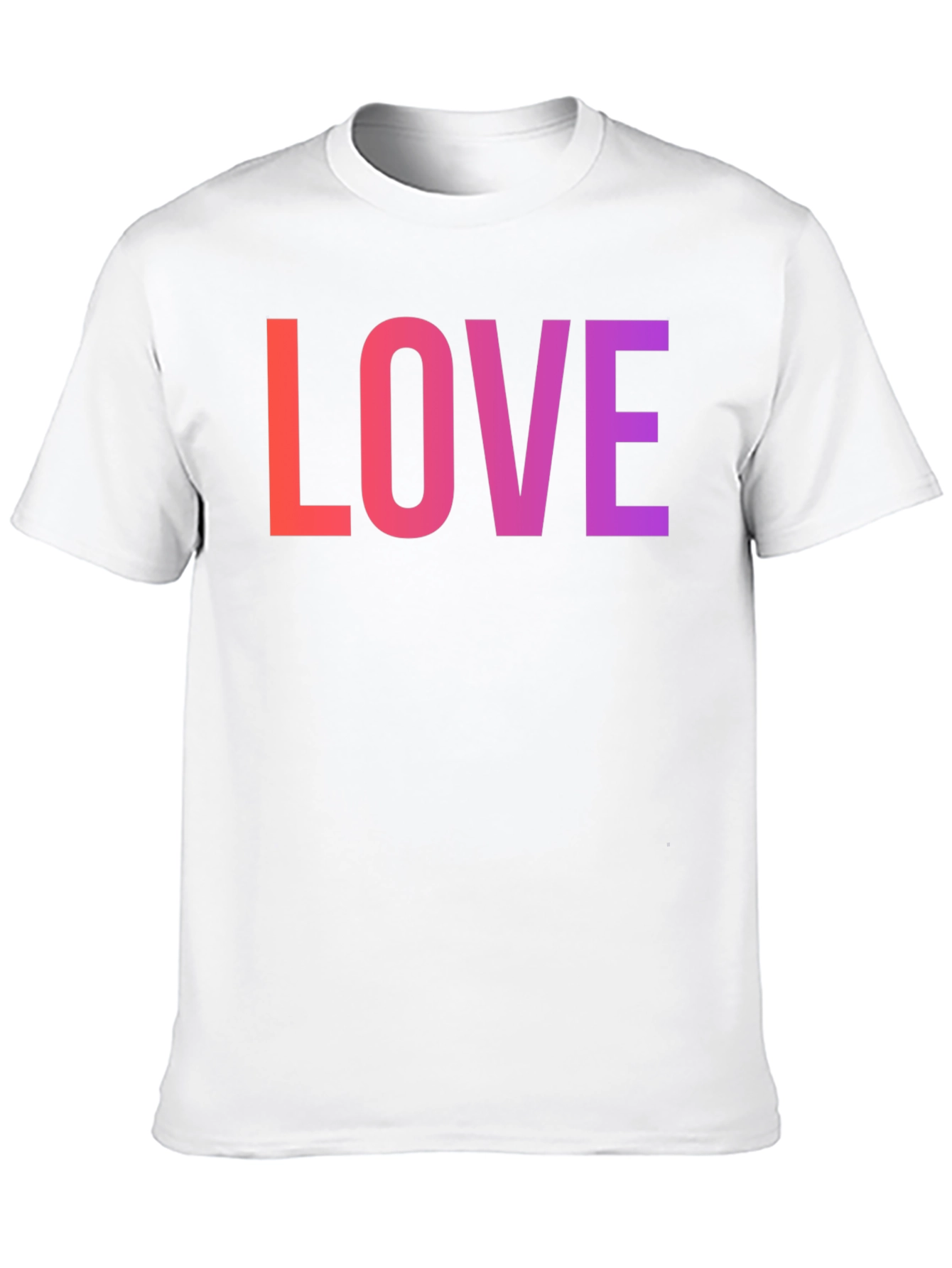 LOVE Graphic Tee - Gradient Word Design