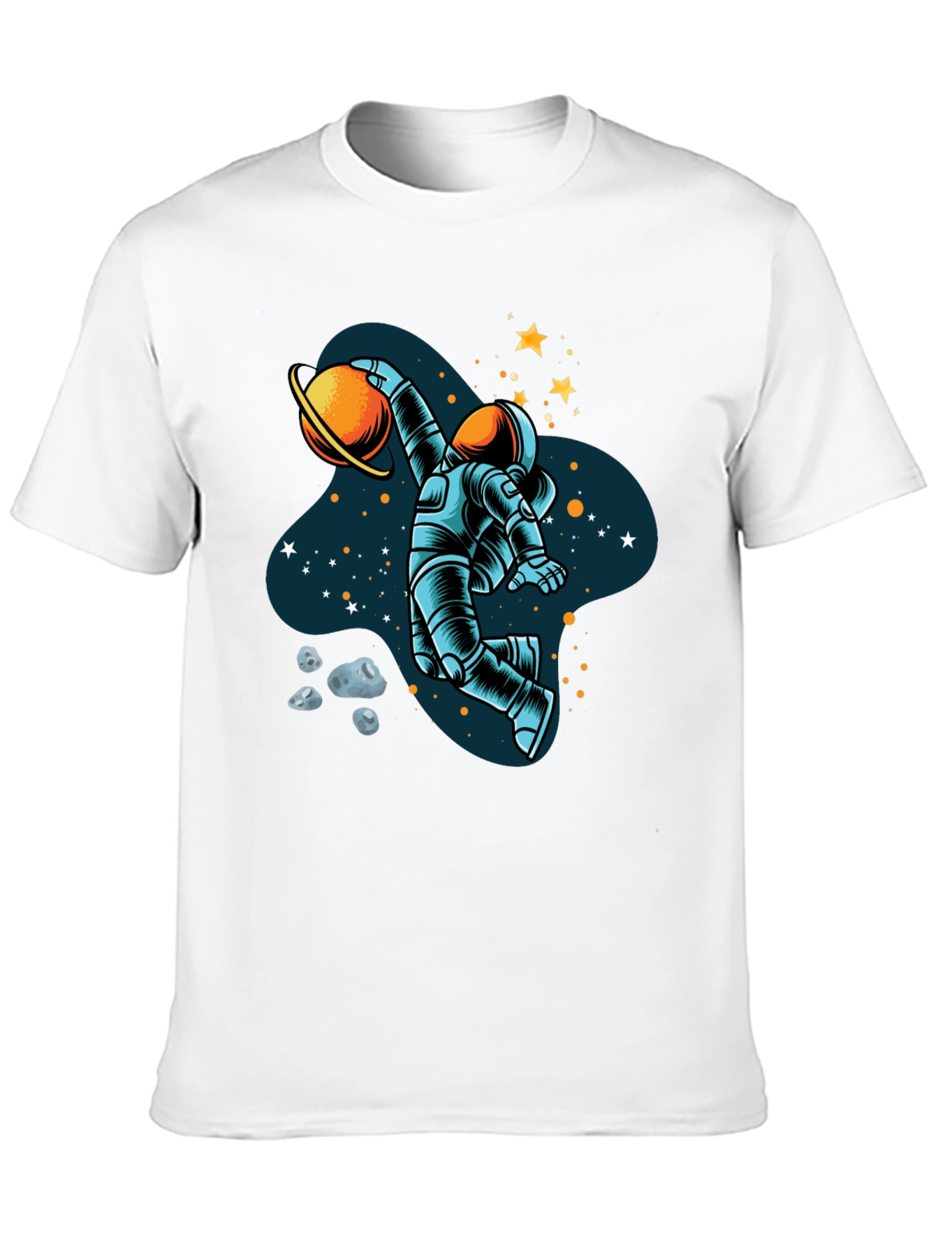 Astronaut Dunking Planet Graphic Tee