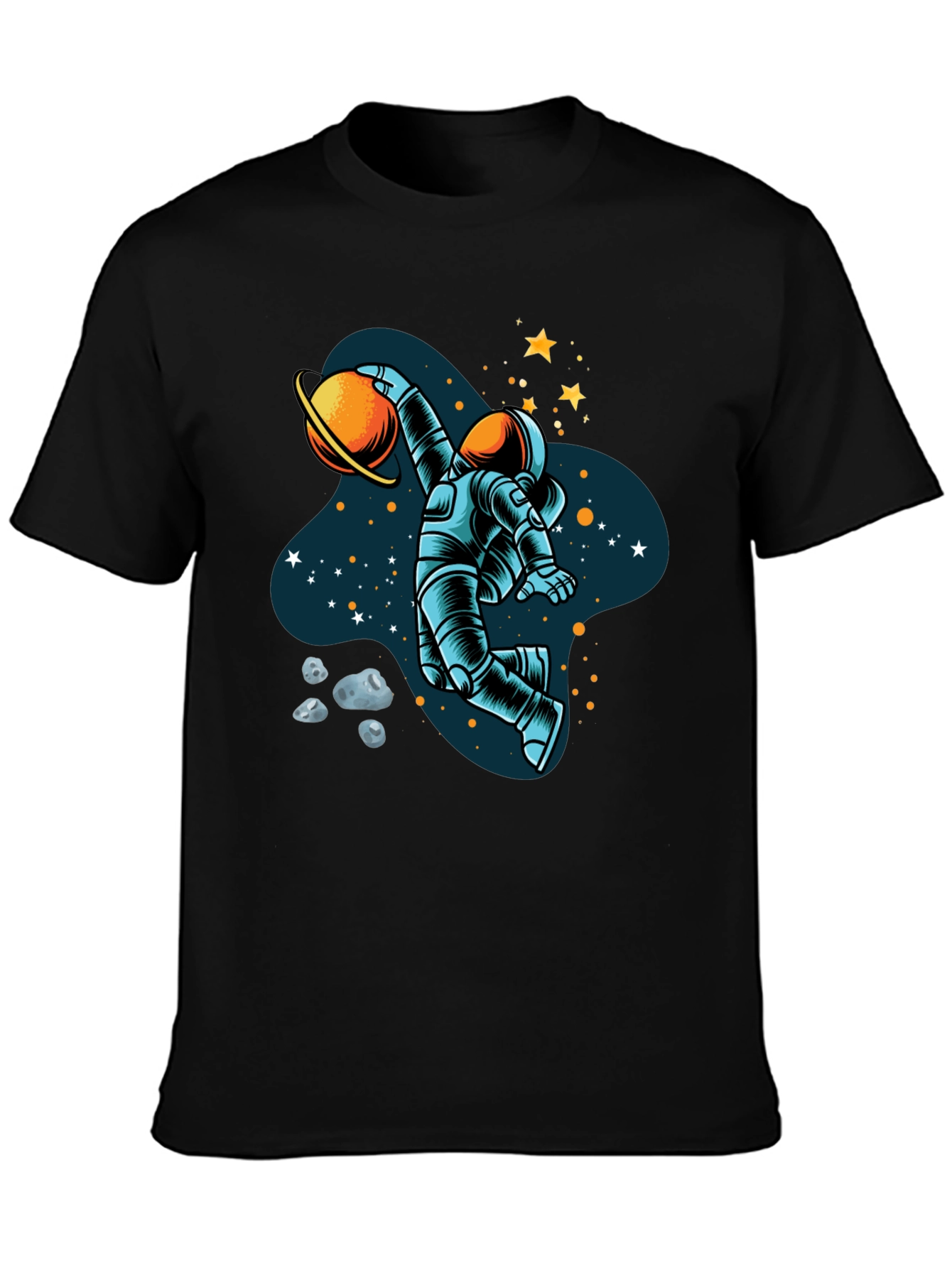 Astronaut Dunking Planet Graphic Tee
