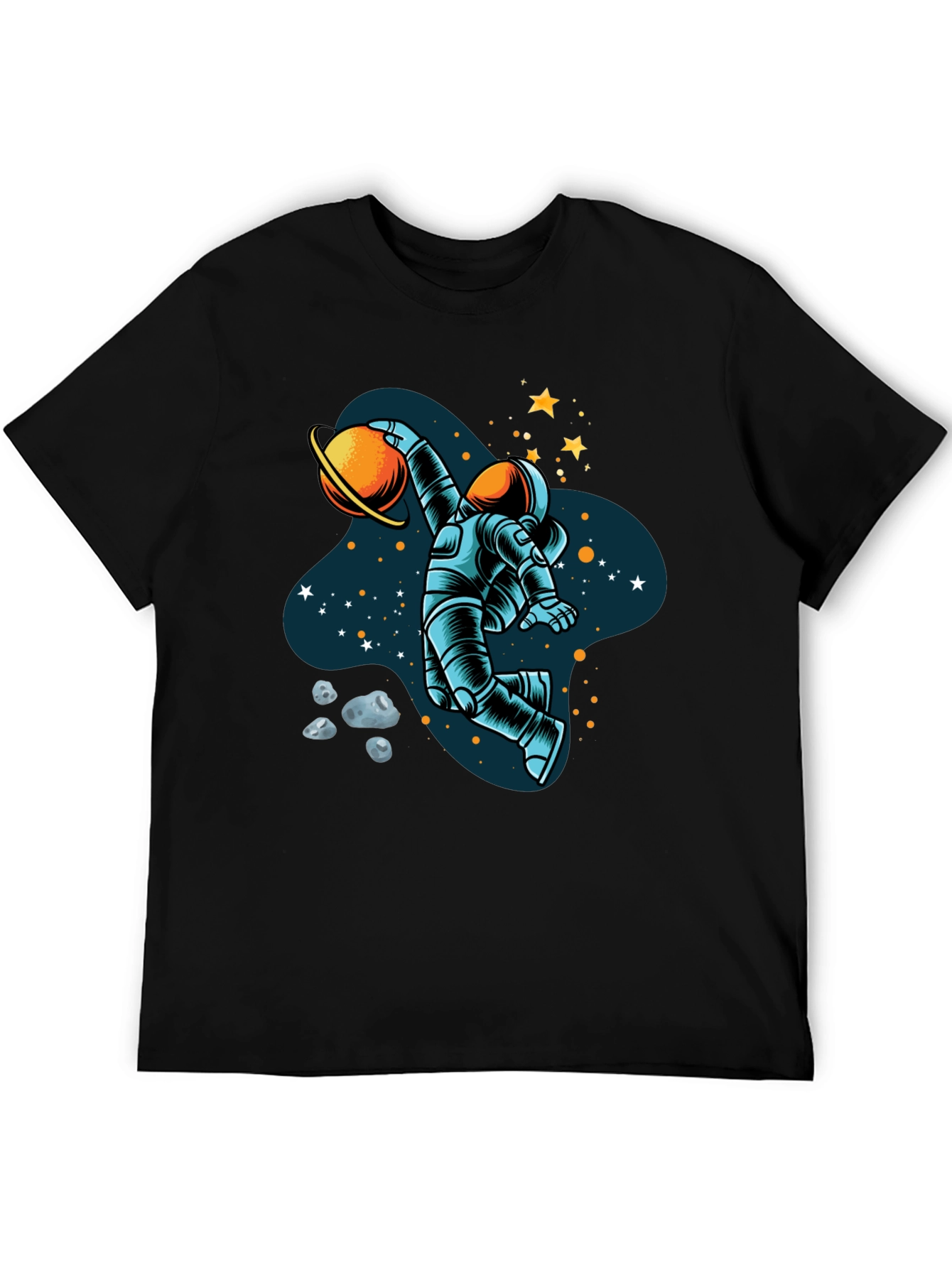 Astronaut Dunking Planet Graphic Tee