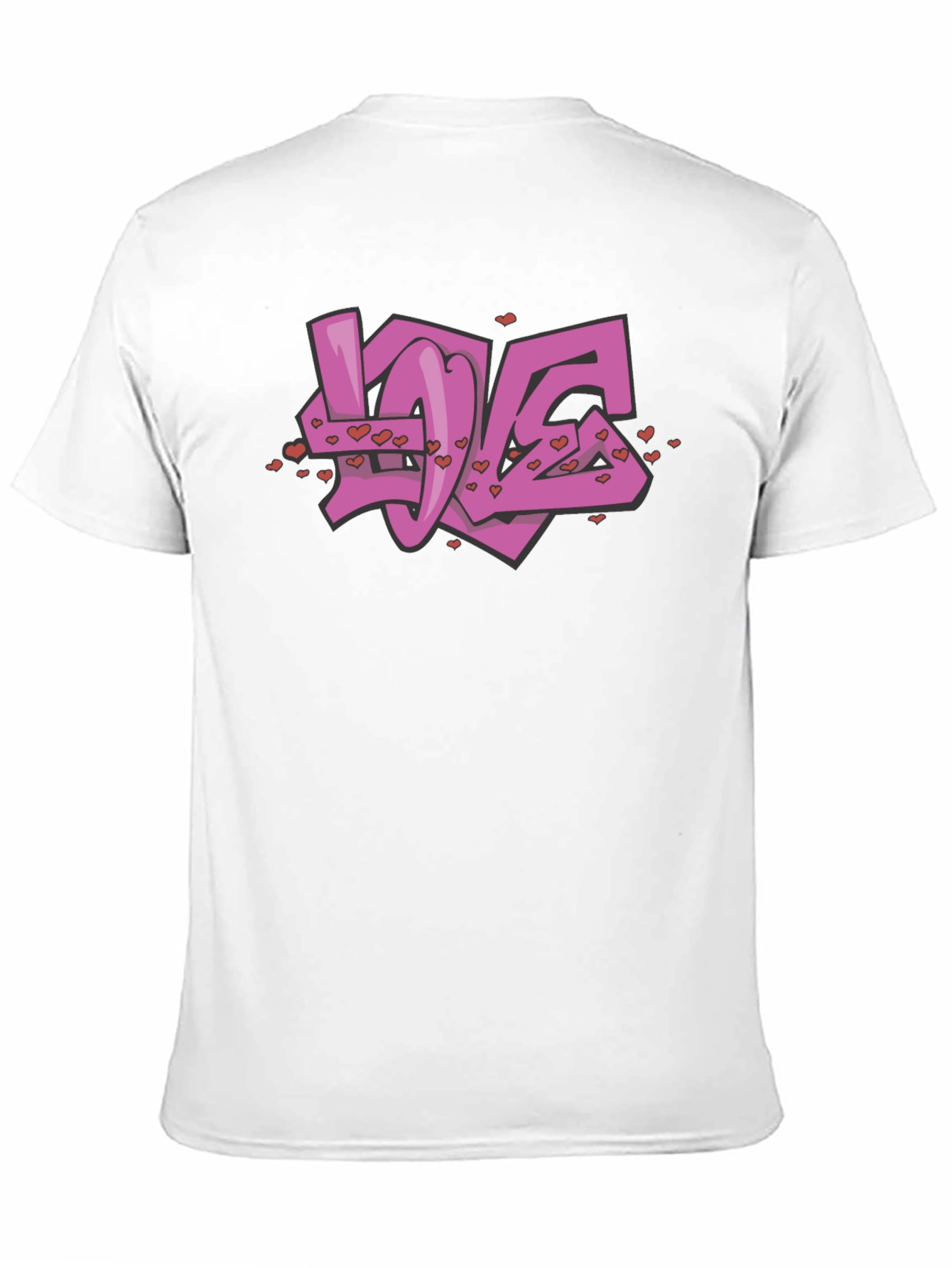 Love Graffiti Graphic Black T-Shirt