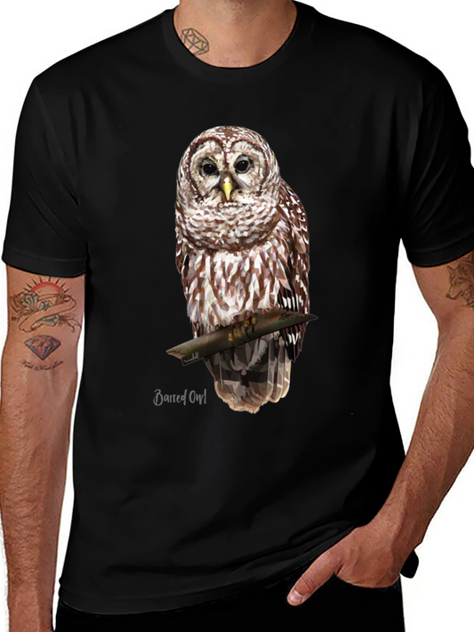 Owl Graphic T-Shirt - Nature Lover Apparel