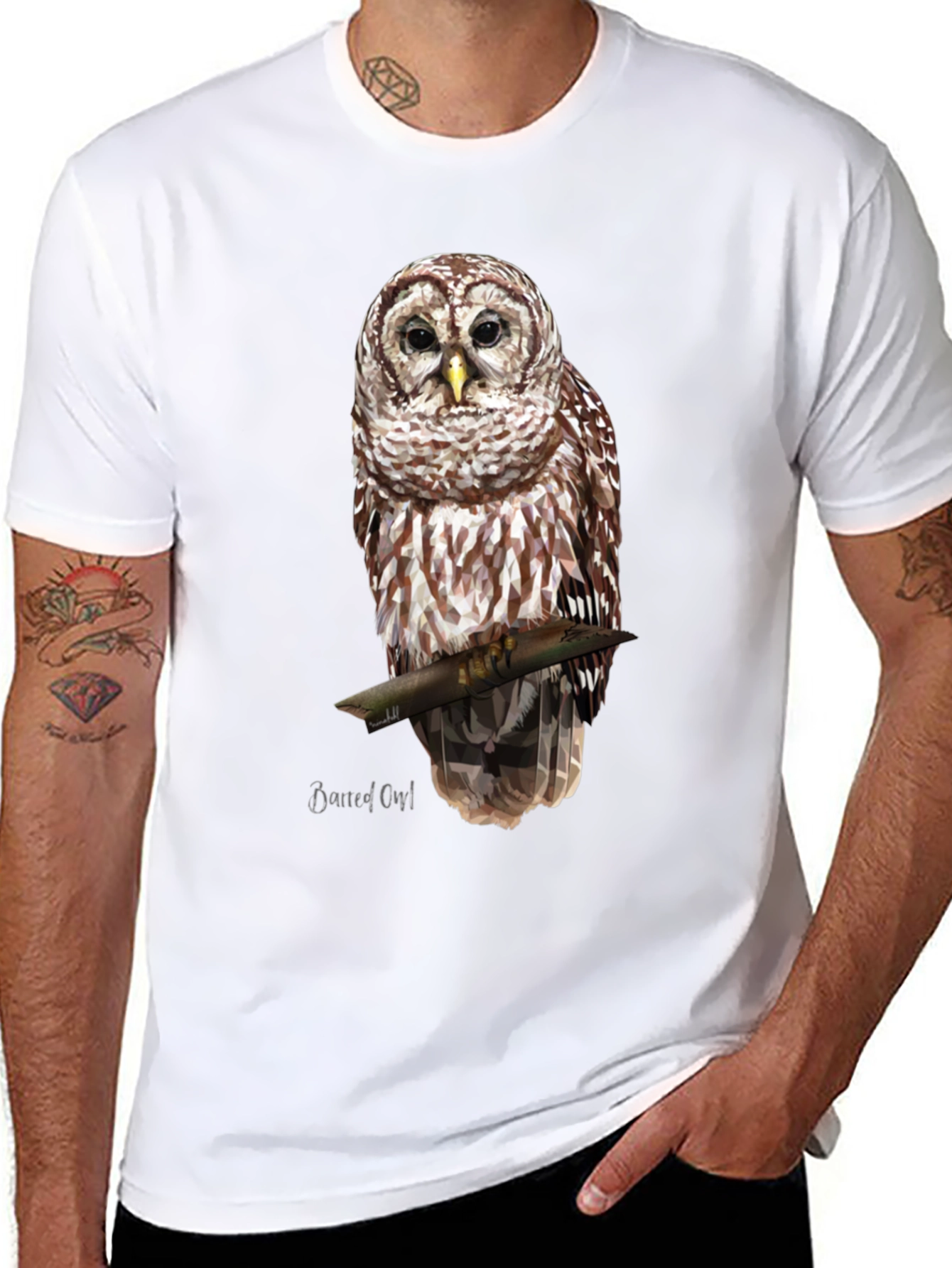 Owl Graphic T-Shirt - Nature Lover Apparel
