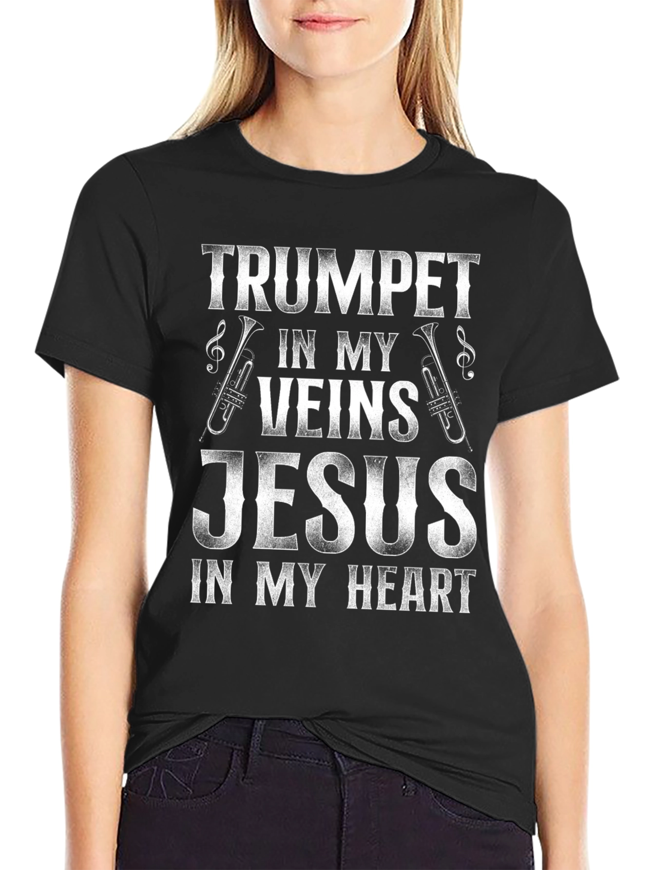 Trumpet in My Veins Jesus in My Heart T-Shirt