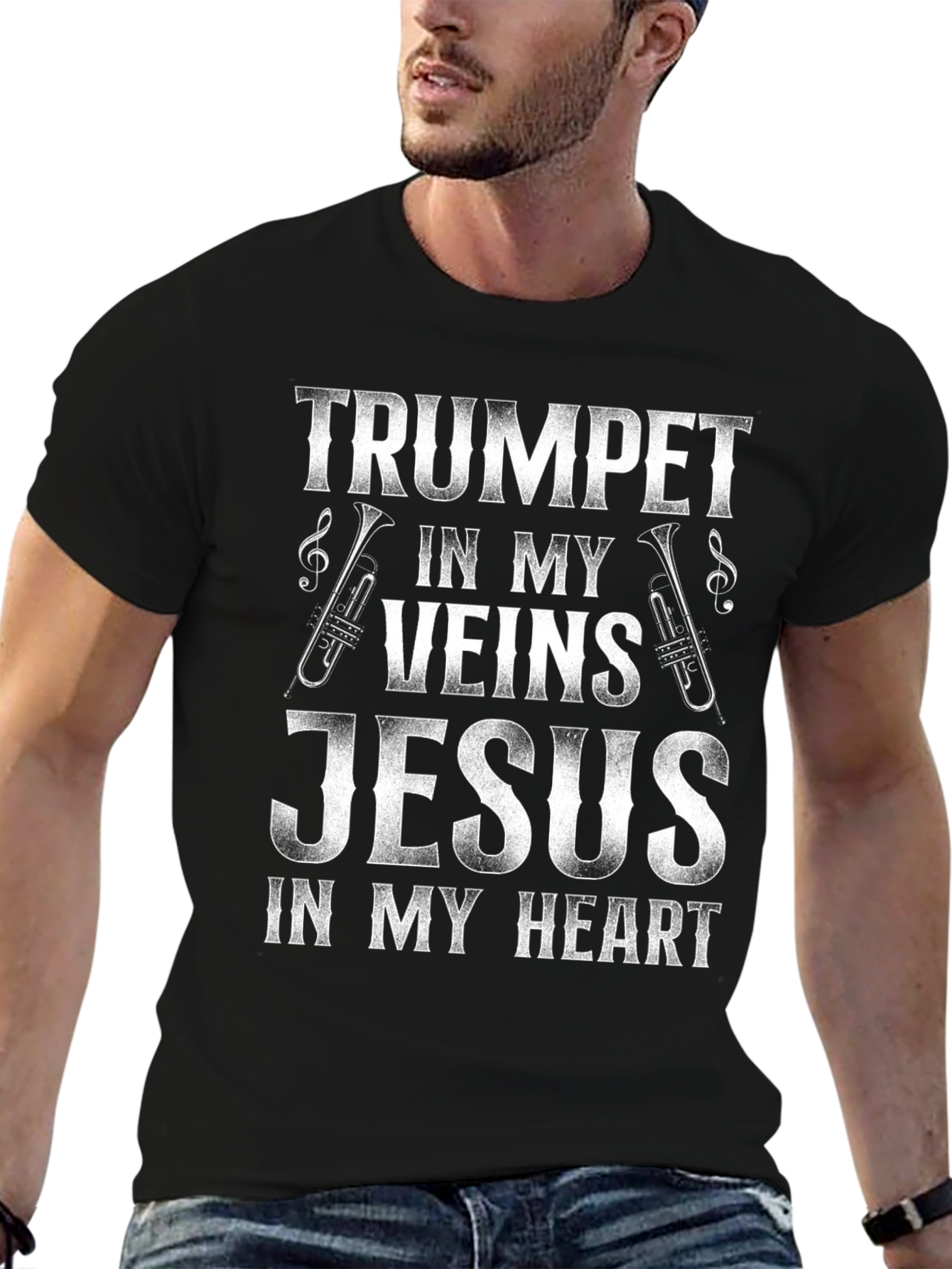 Trumpet in My Veins Jesus in My Heart T-Shirt